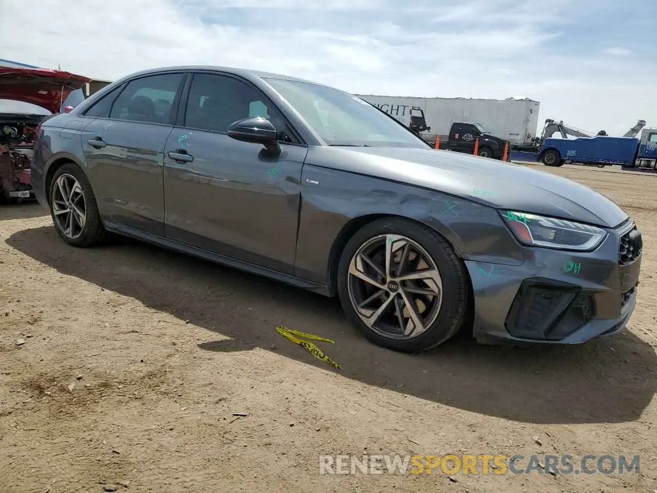 4 Фотография поврежденного автомобиля WAUEAAF40NN007136 AUDI A4 2022