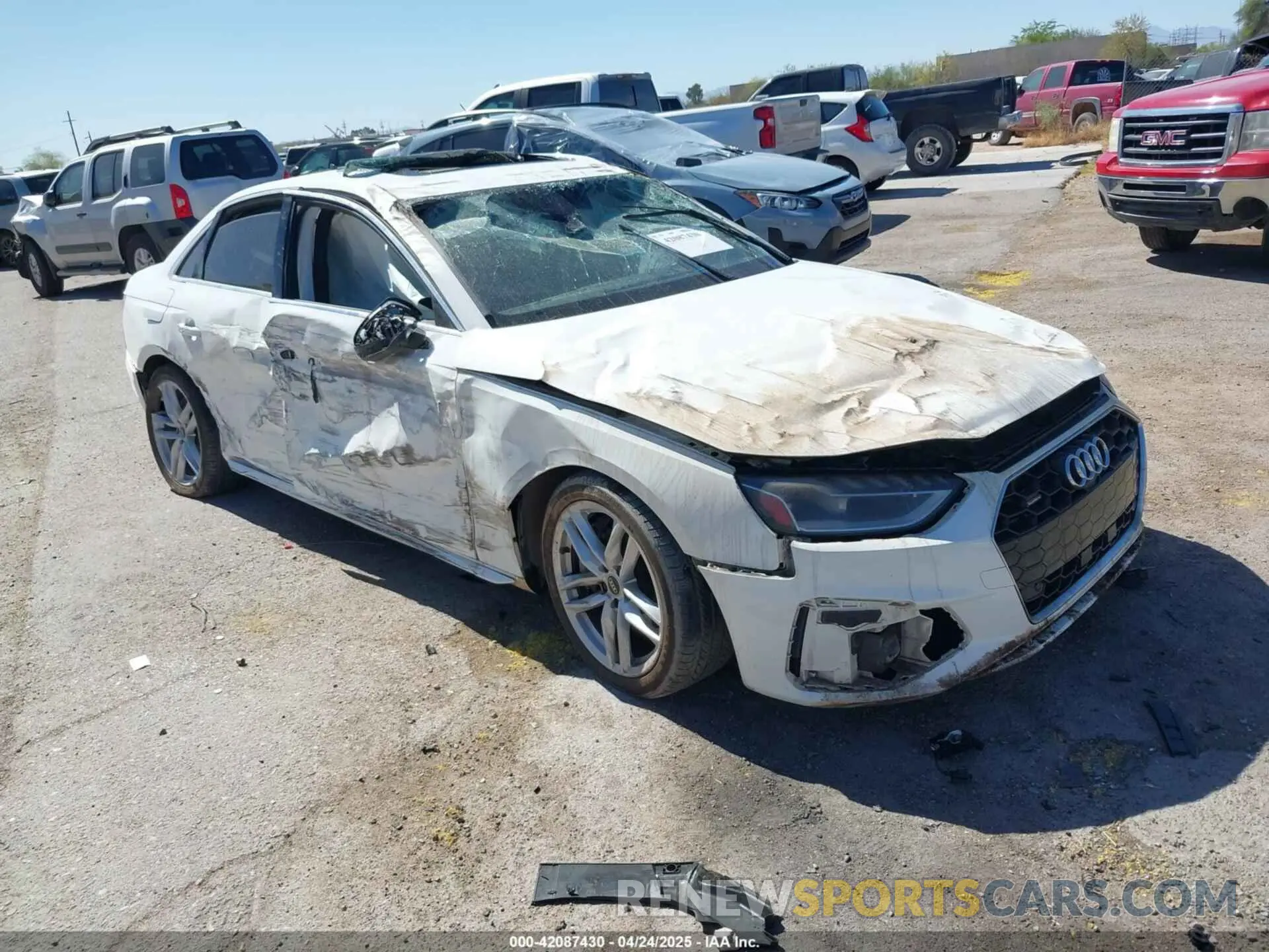 6 Фотография поврежденного автомобиля WAUEAAF45NN013501 AUDI A4 2022