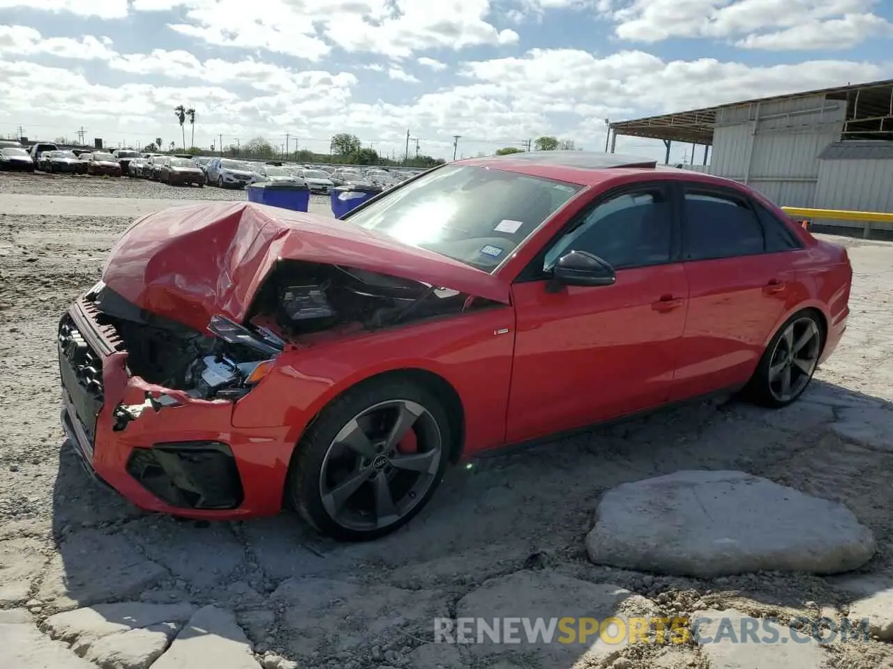 1 Photograph of a damaged car WAUEAAF46NN004435 AUDI A4 2022