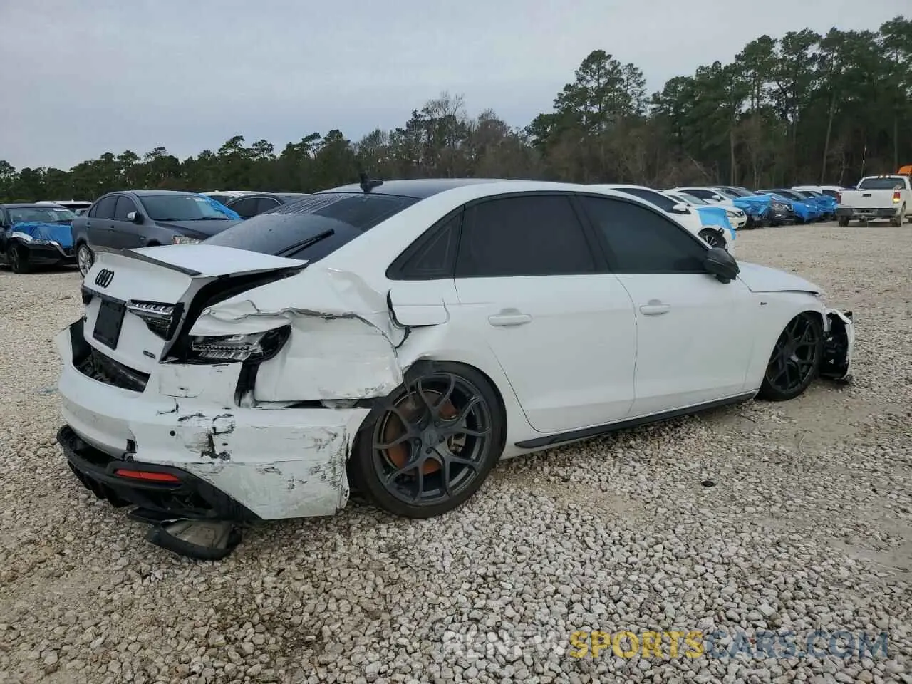 3 Photograph of a damaged car WAUEAAF48NA008266 AUDI A4 2022