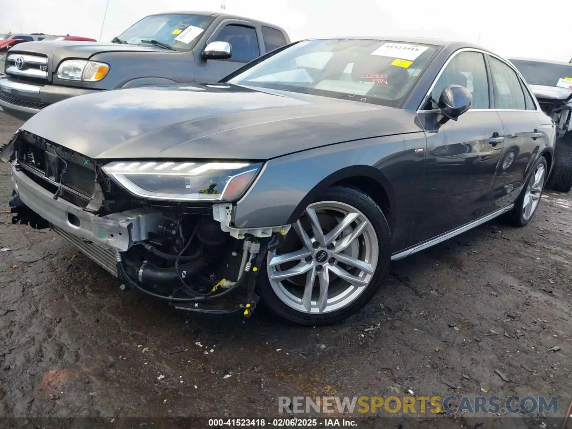 2 Photograph of a damaged car WAUEAAF48NA044653 AUDI A4 2022