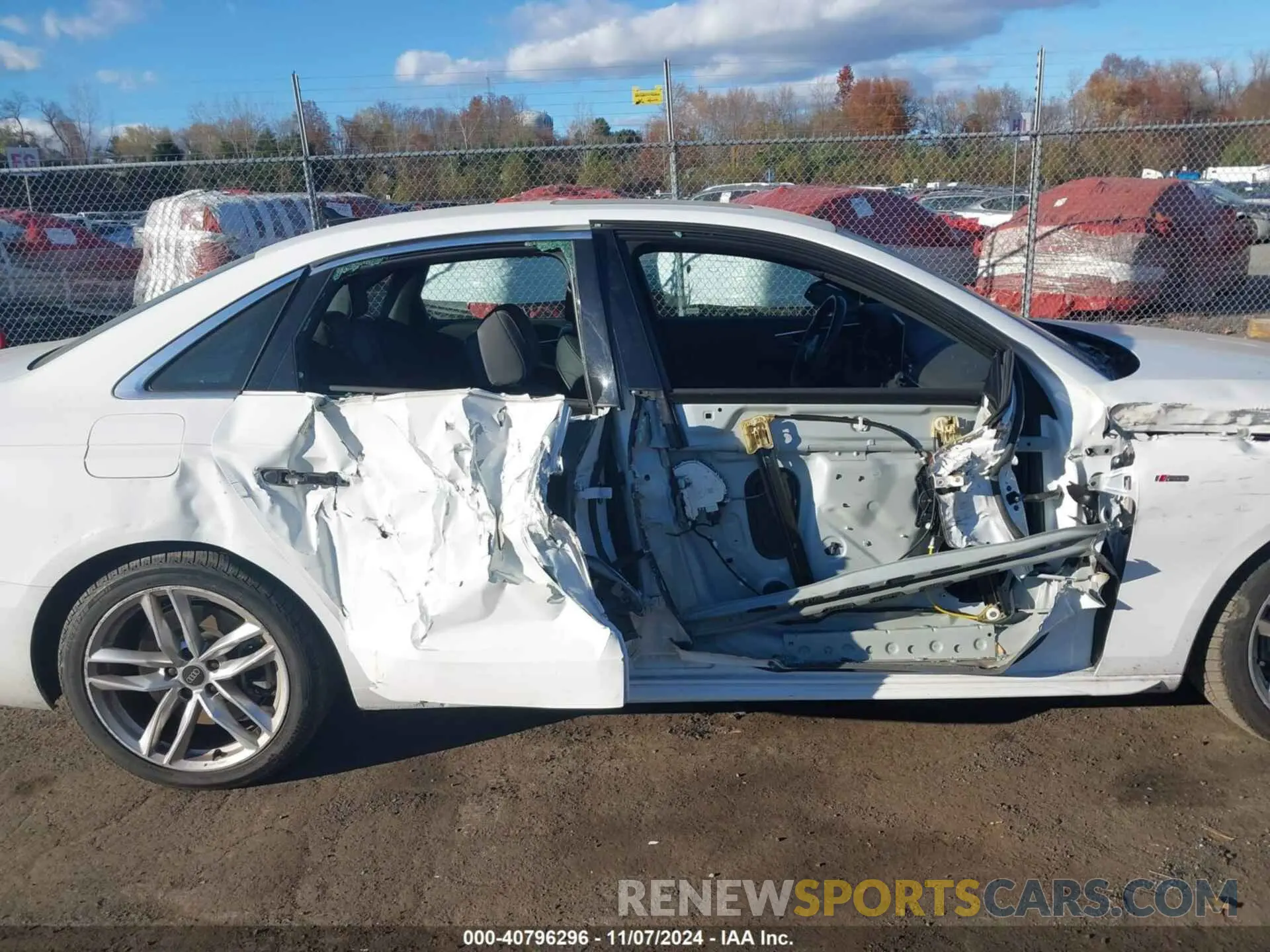 13 Photograph of a damaged car WAUEAAF48NN009927 AUDI A4 2022