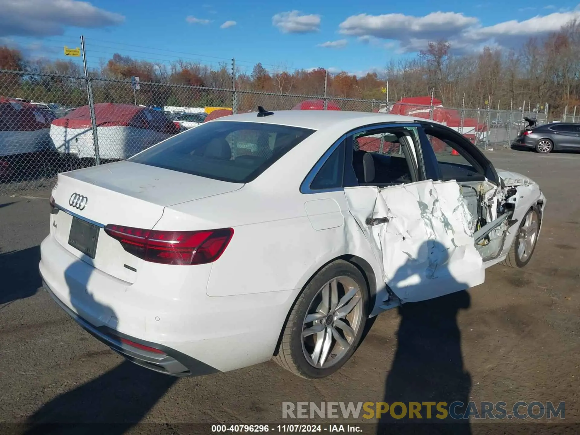 4 Photograph of a damaged car WAUEAAF48NN009927 AUDI A4 2022
