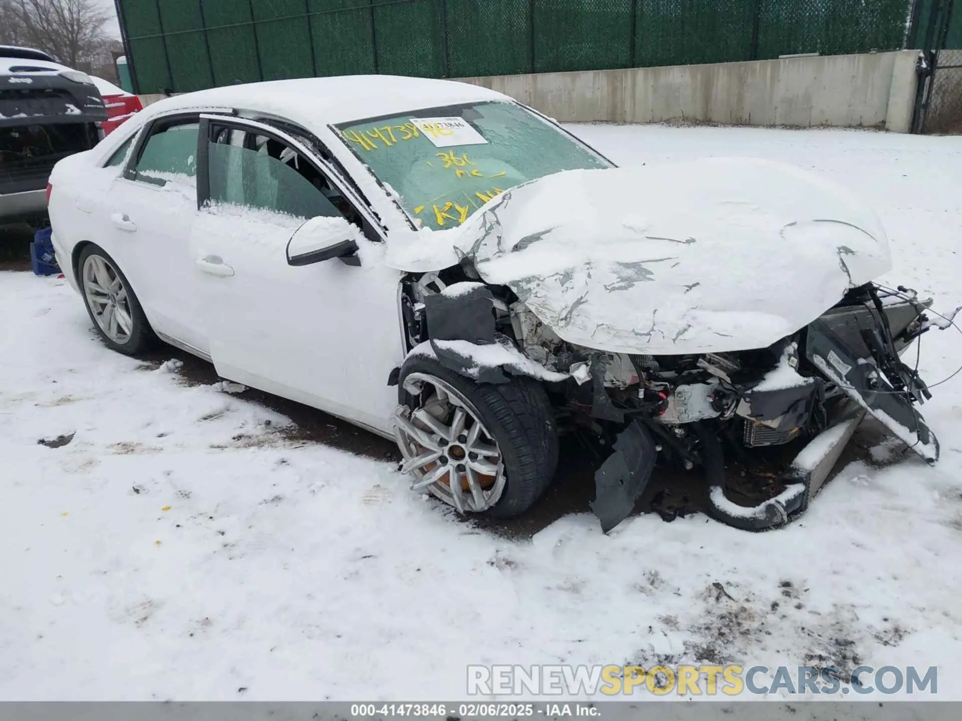 1 Photograph of a damaged car WAUEAAF48NN011774 AUDI A4 2022