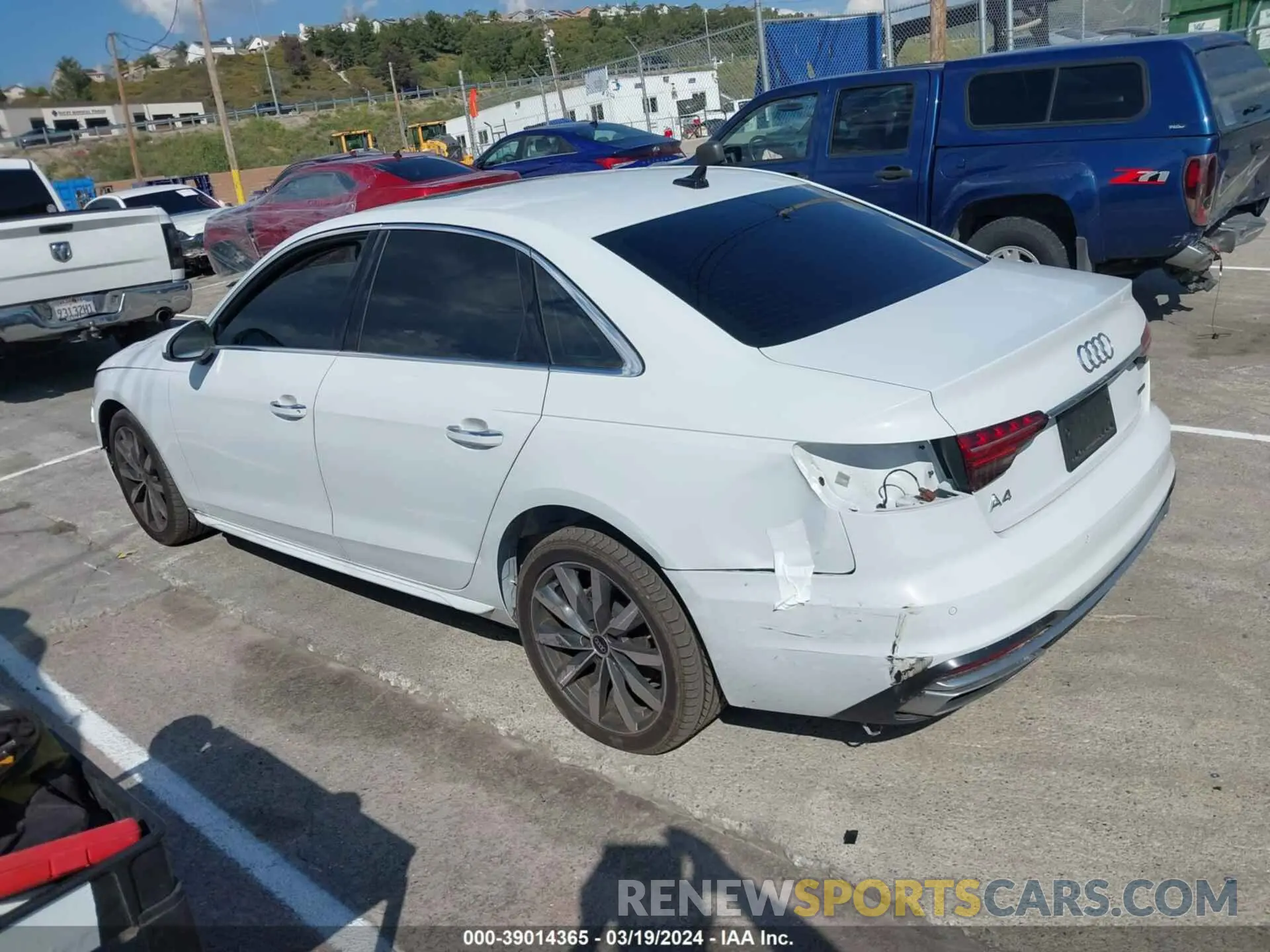 3 Photograph of a damaged car WAUABAF40PN006969 AUDI A4 2023