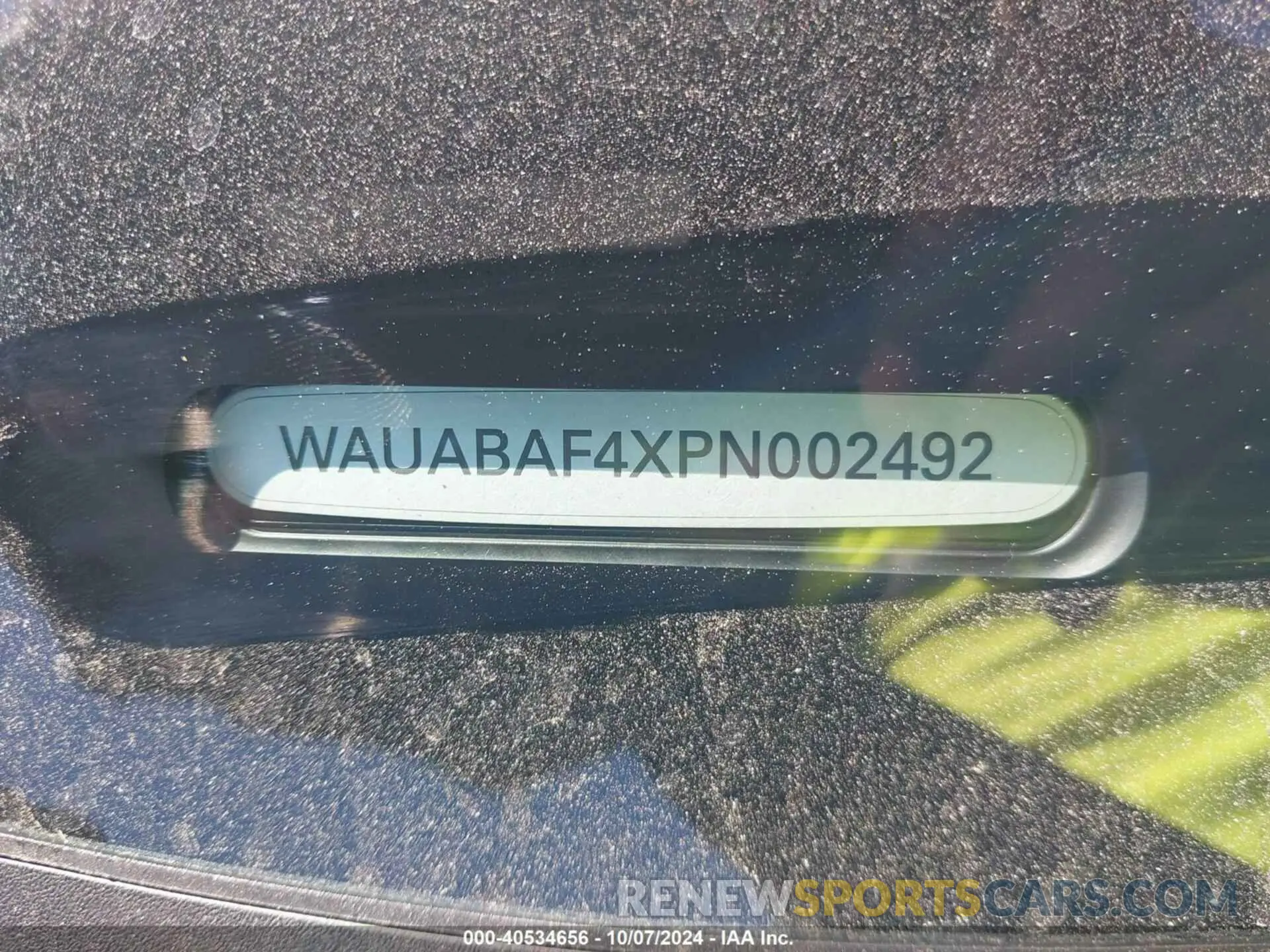9 Photograph of a damaged car WAUABAF4XPN002492 AUDI A4 2023