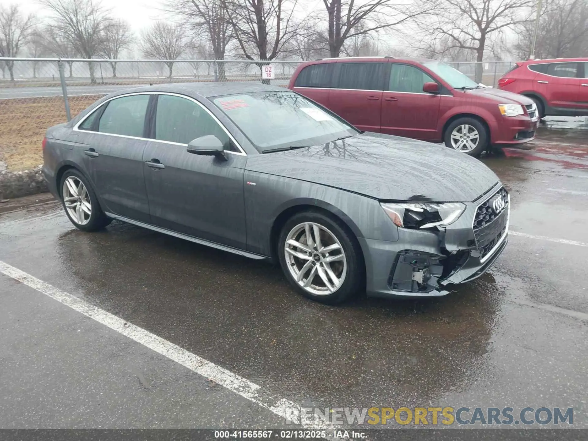 1 Photograph of a damaged car WAUDAAF44PN013763 AUDI A4 2023