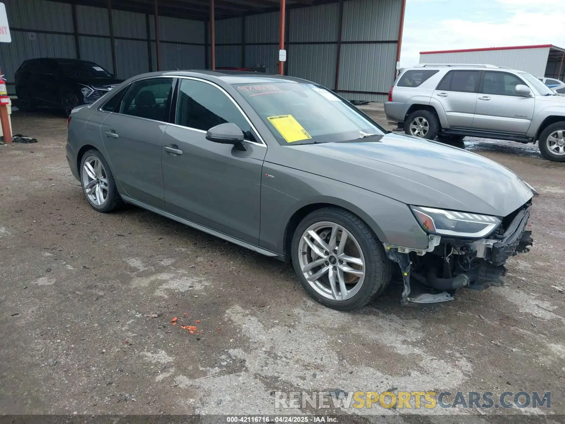 1 Photograph of a damaged car WAUEAAF40PN003736 AUDI A4 2023