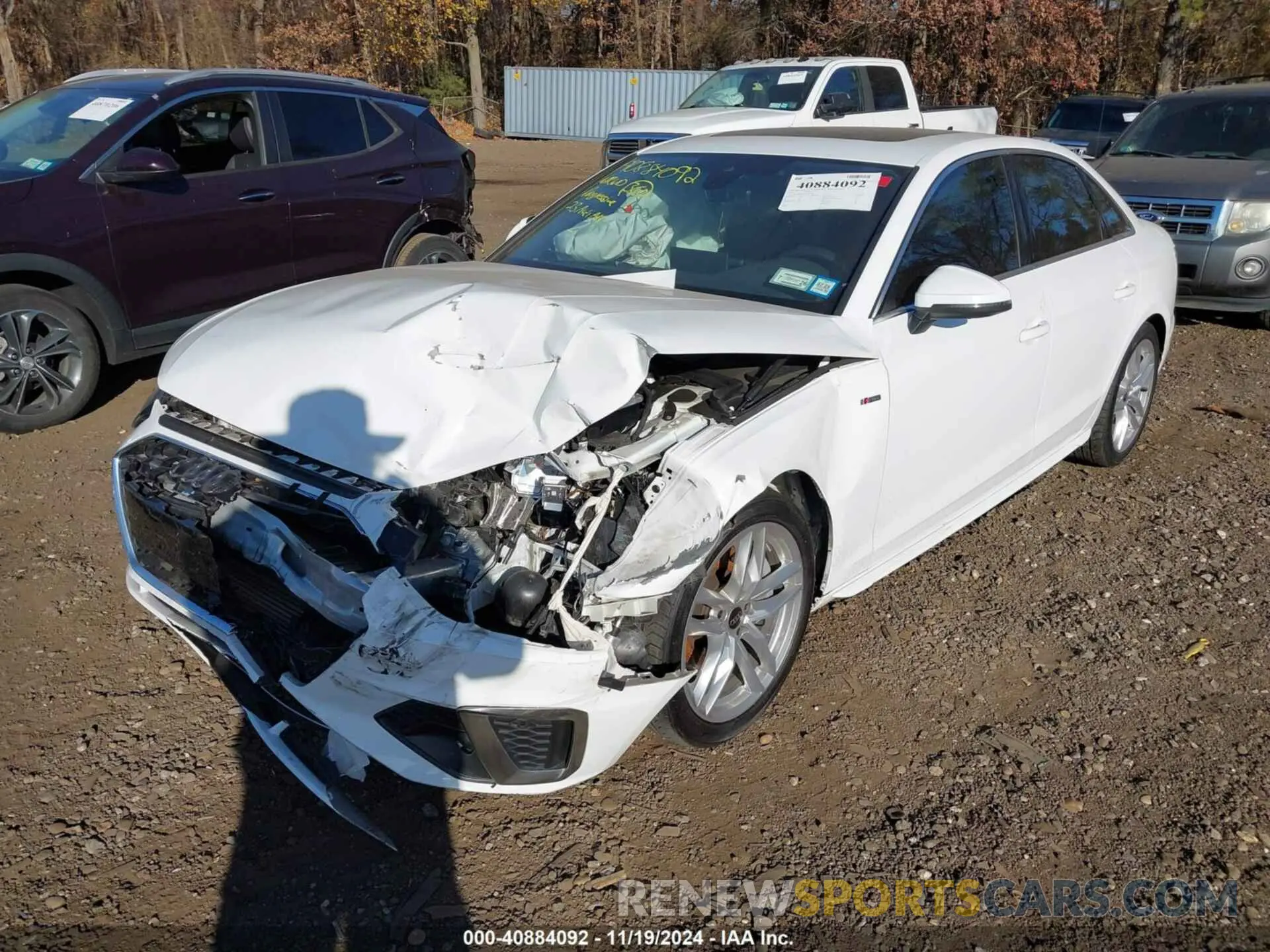 2 Photograph of a damaged car WAUEAAF40PN009794 AUDI A4 2023