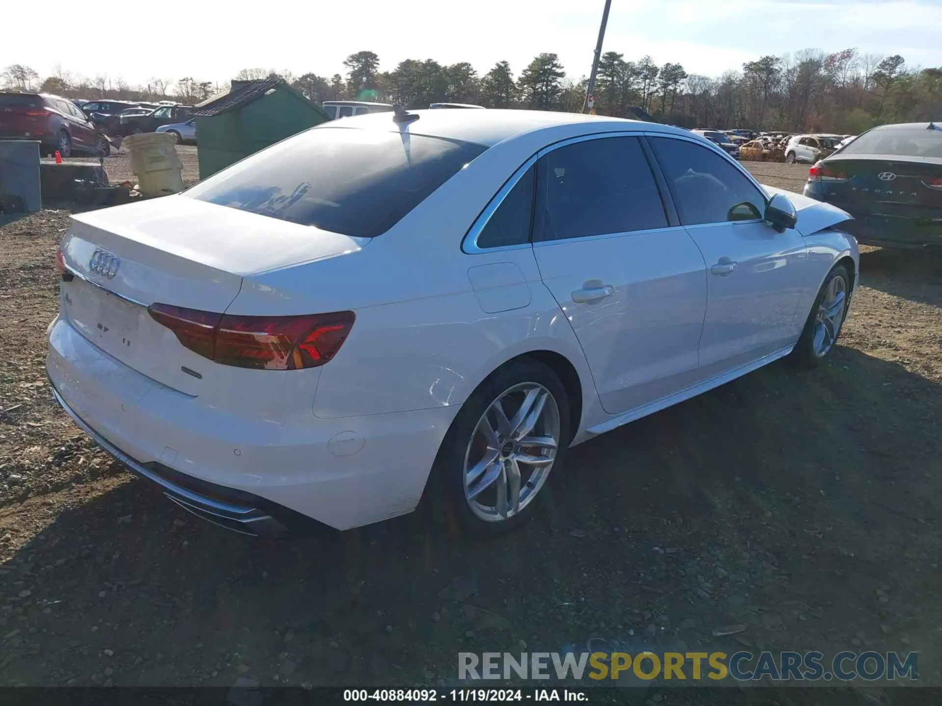 4 Photograph of a damaged car WAUEAAF40PN009794 AUDI A4 2023