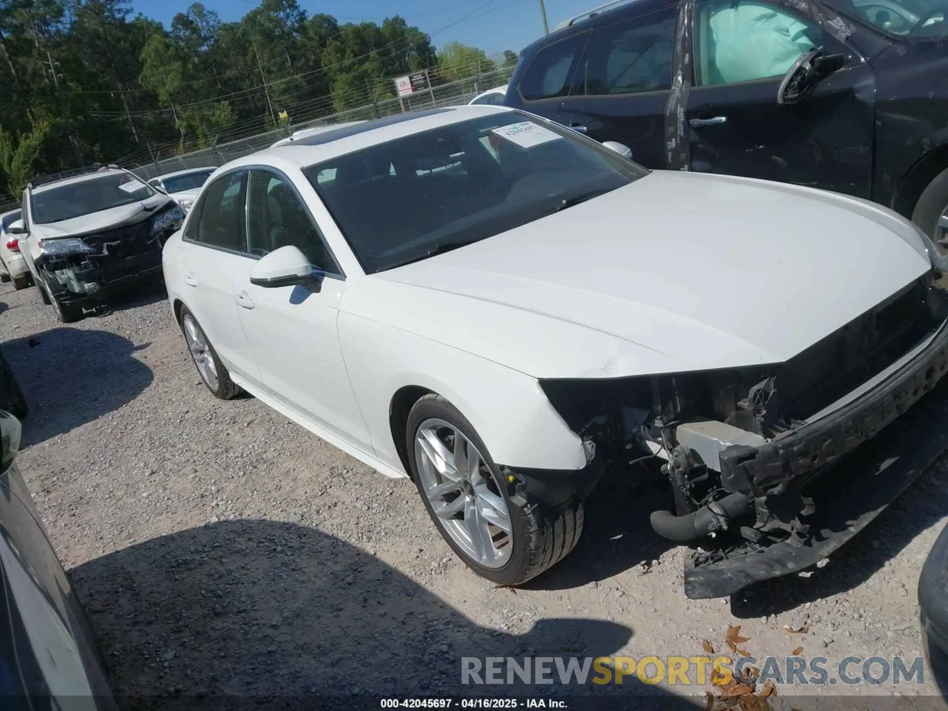 1 Photograph of a damaged car WAUEAAF41PN009934 AUDI A4 2023