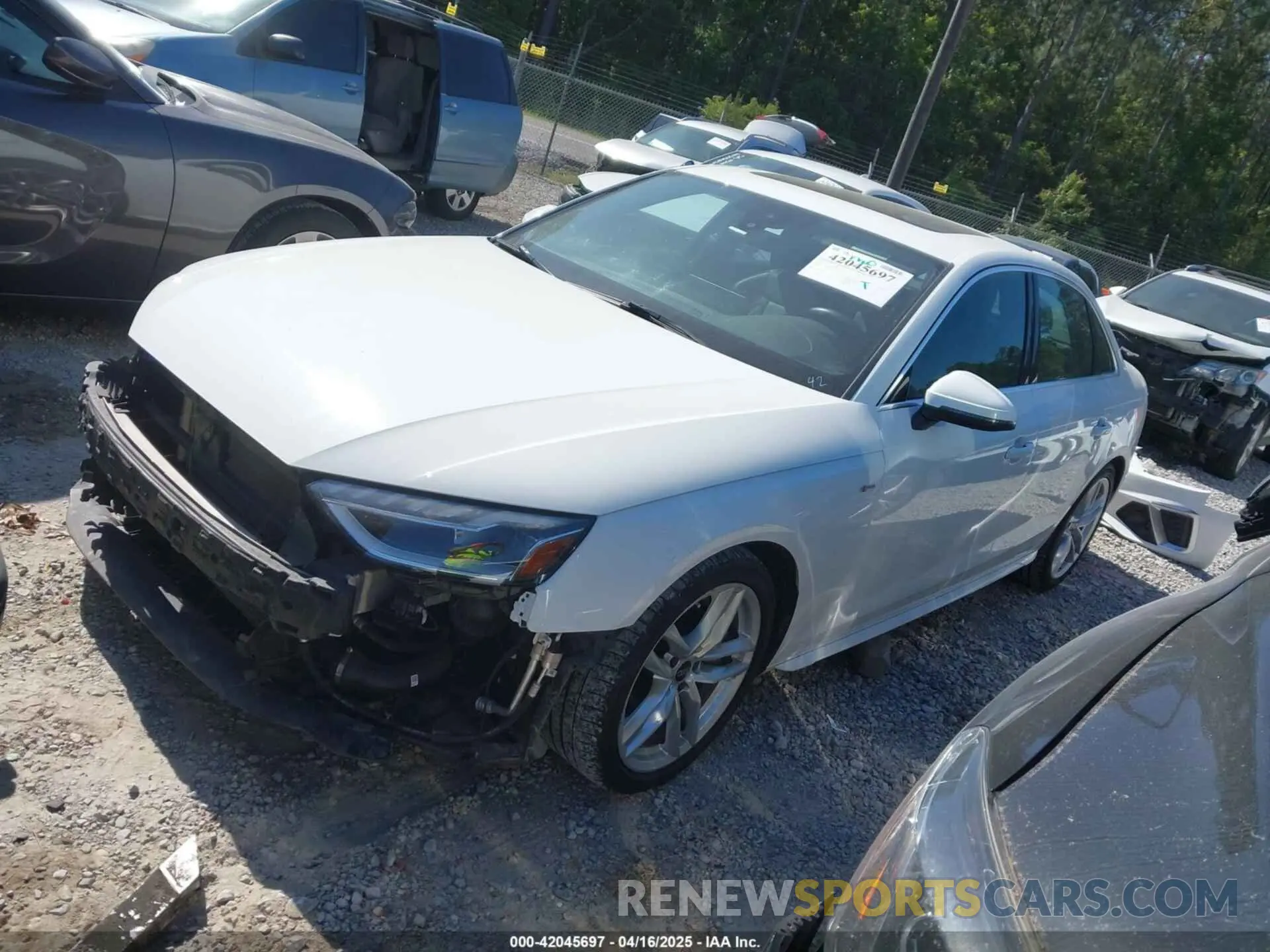 2 Photograph of a damaged car WAUEAAF41PN009934 AUDI A4 2023