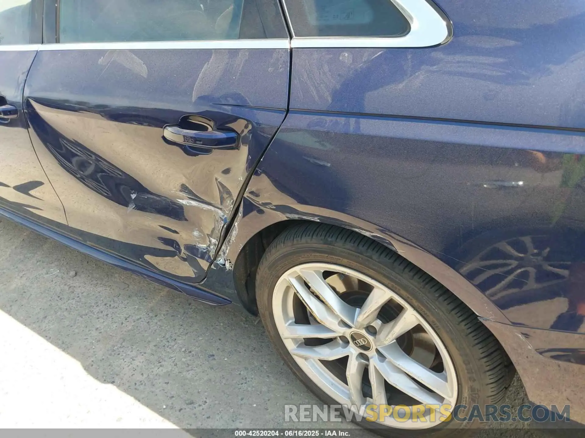 6 Photograph of a damaged car WAUEAAF42PN017346 AUDI A4 2023