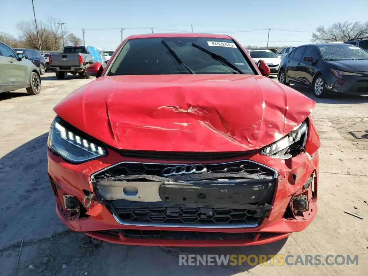 5 Photograph of a damaged car WAUEAAF43PN002886 AUDI A4 2023