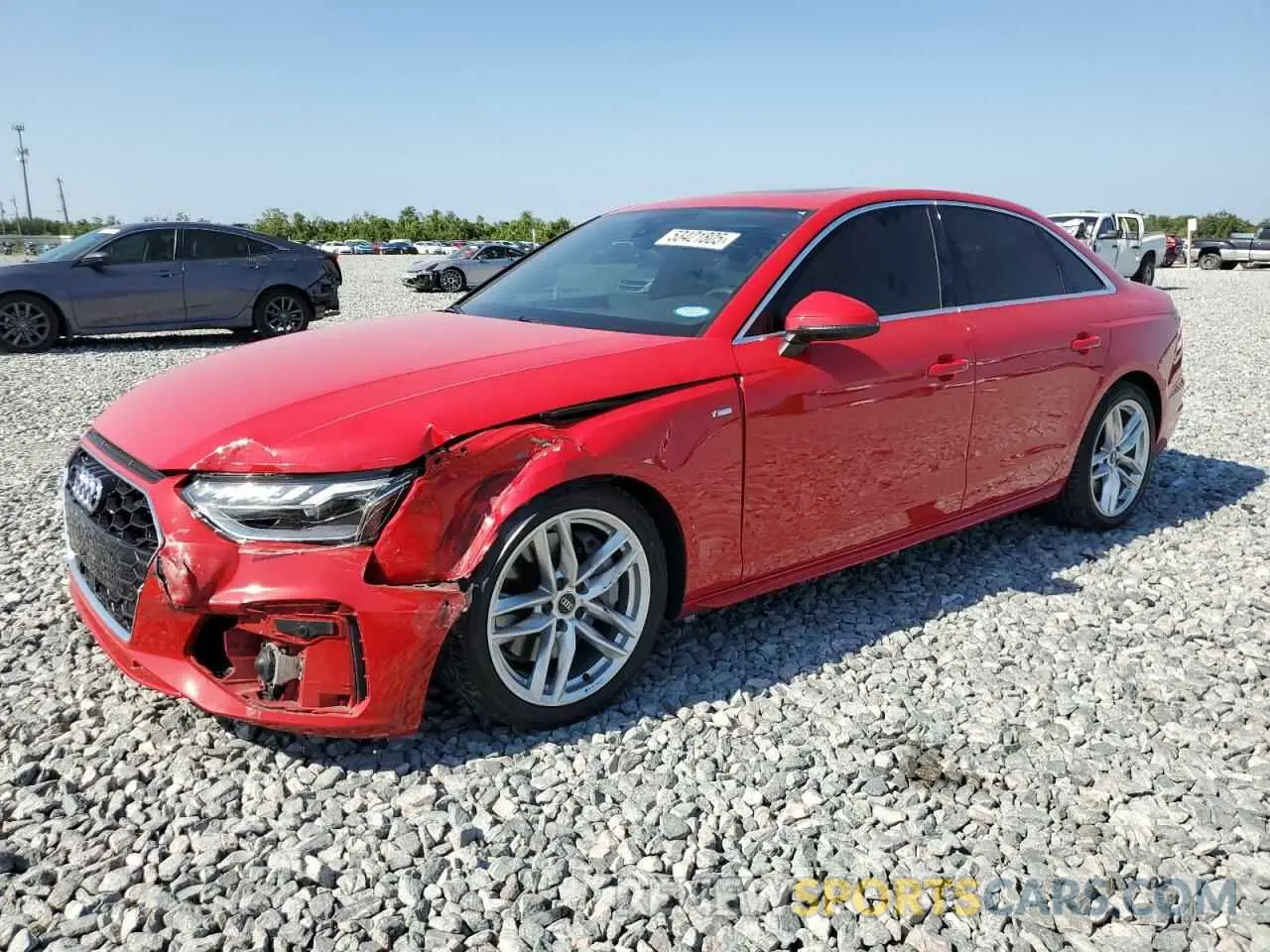 1 Photograph of a damaged car WAUEAAF43PN006551 AUDI A4 2023