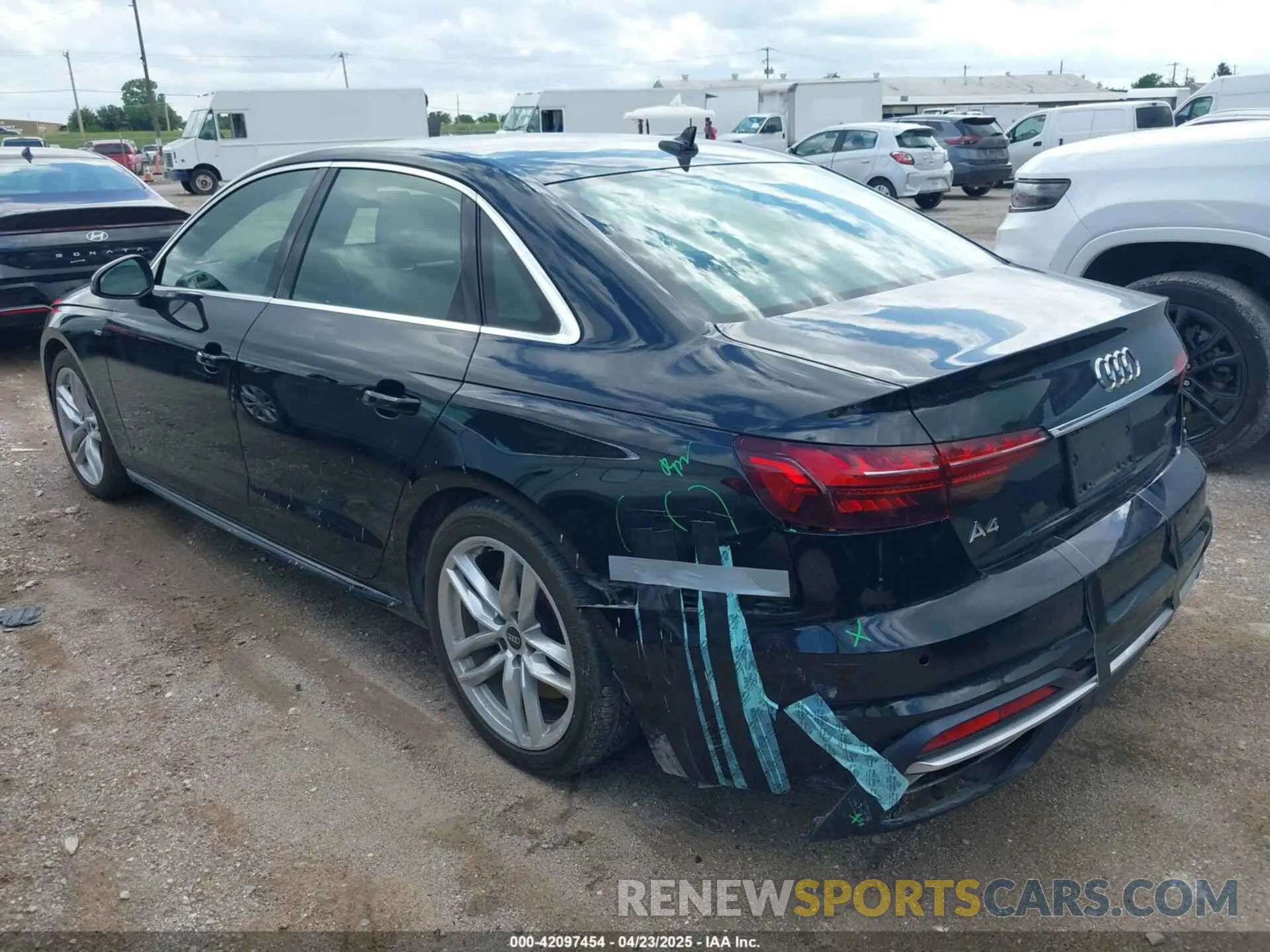 3 Photograph of a damaged car WAUEAAF45PN016577 AUDI A4 2023