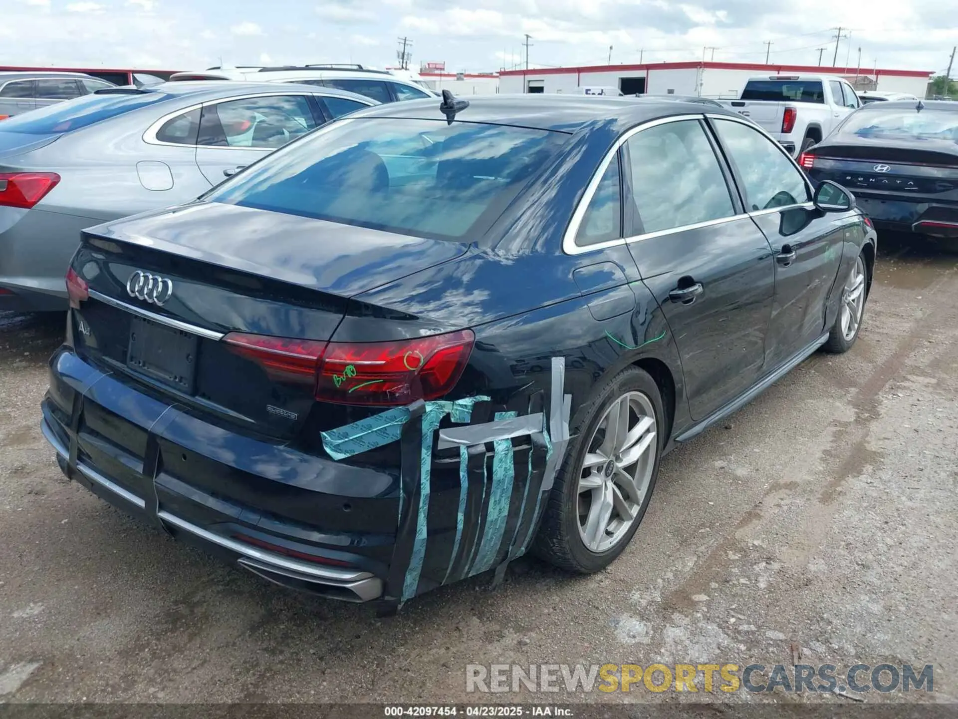 4 Photograph of a damaged car WAUEAAF45PN016577 AUDI A4 2023