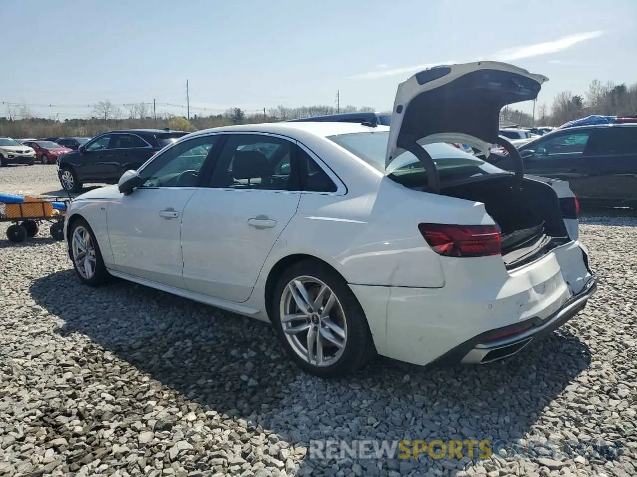 2 Photograph of a damaged car WAUEAAF46PN001442 AUDI A4 2023