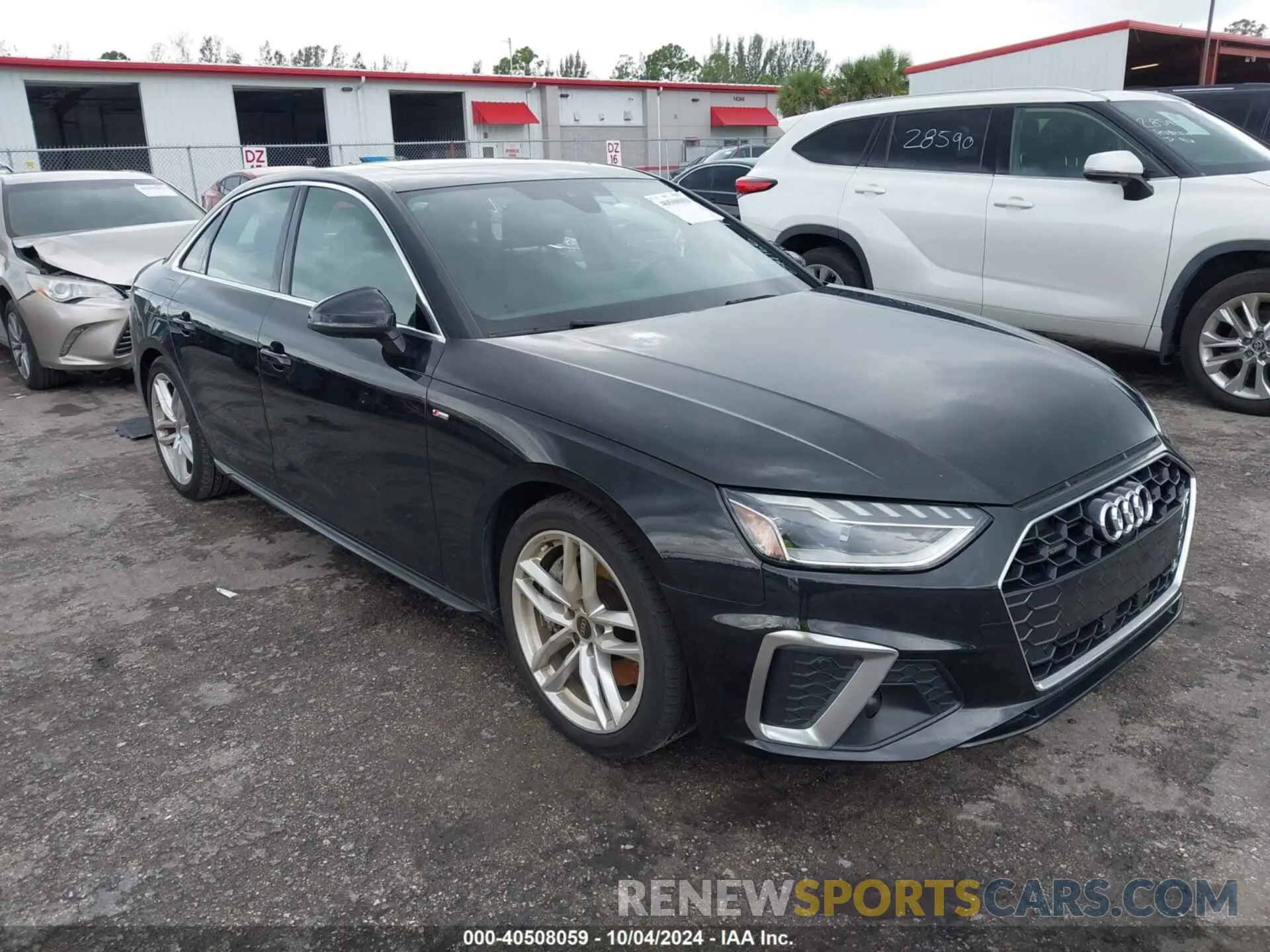 1 Photograph of a damaged car WAUEAAF47PN014166 AUDI A4 2023
