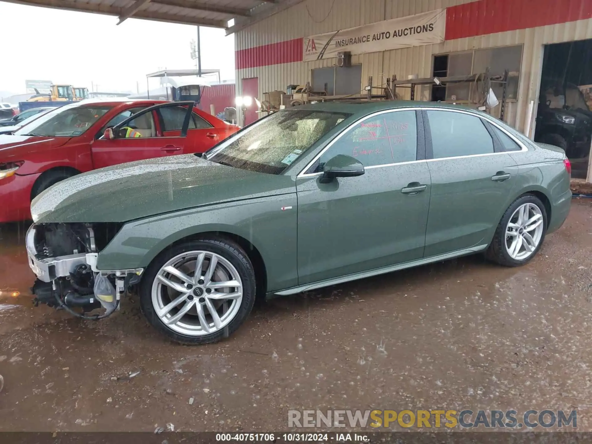 2 Photograph of a damaged car WAUEAAF49PN006957 AUDI A4 2023