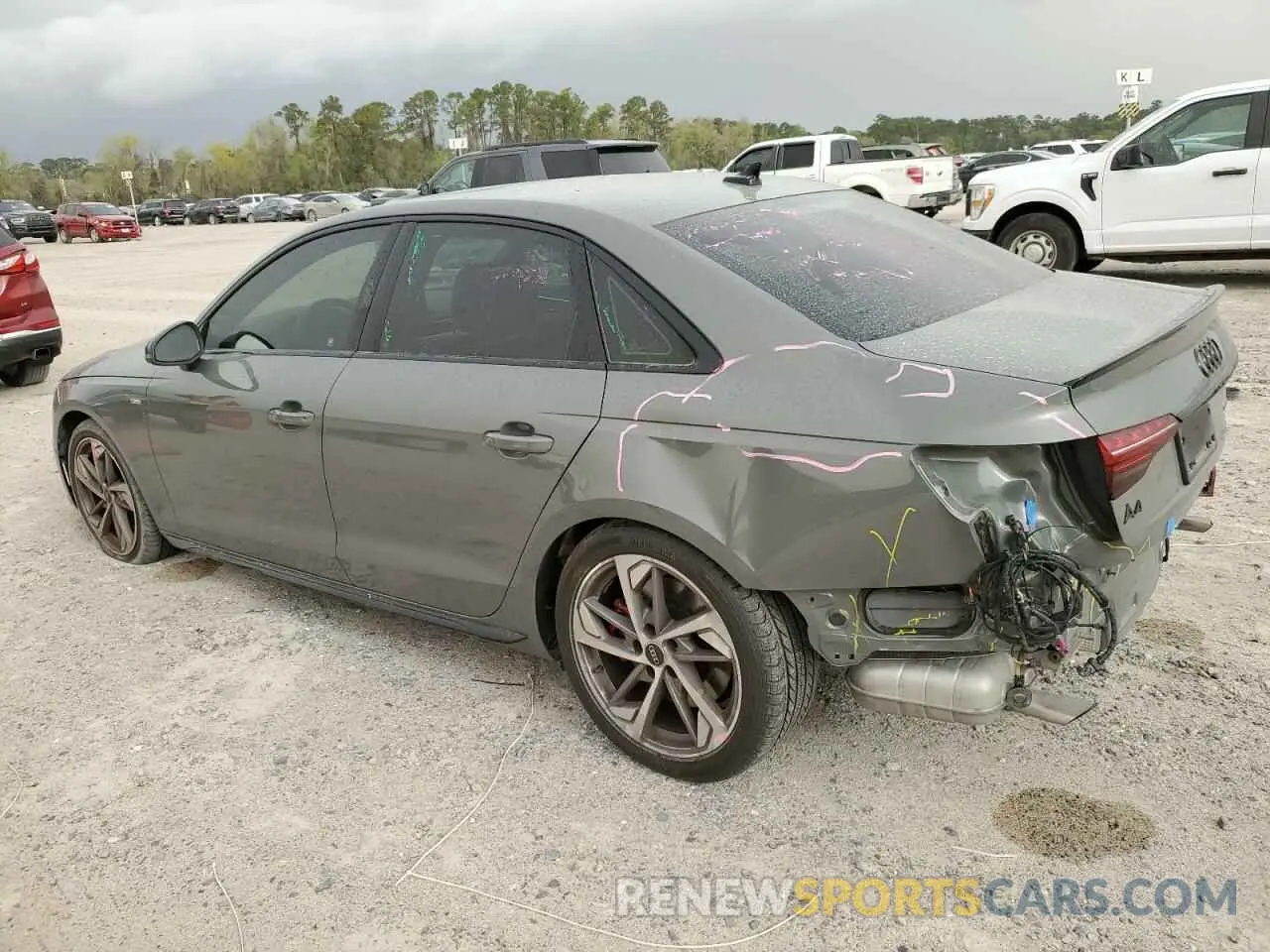 2 Photograph of a damaged car WAUFAAF41PA052097 AUDI A4 2023