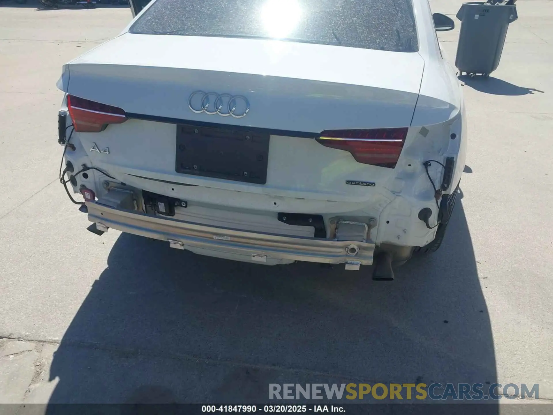 17 Photograph of a damaged car WAUBBAF48RN002241 AUDI A4 2024