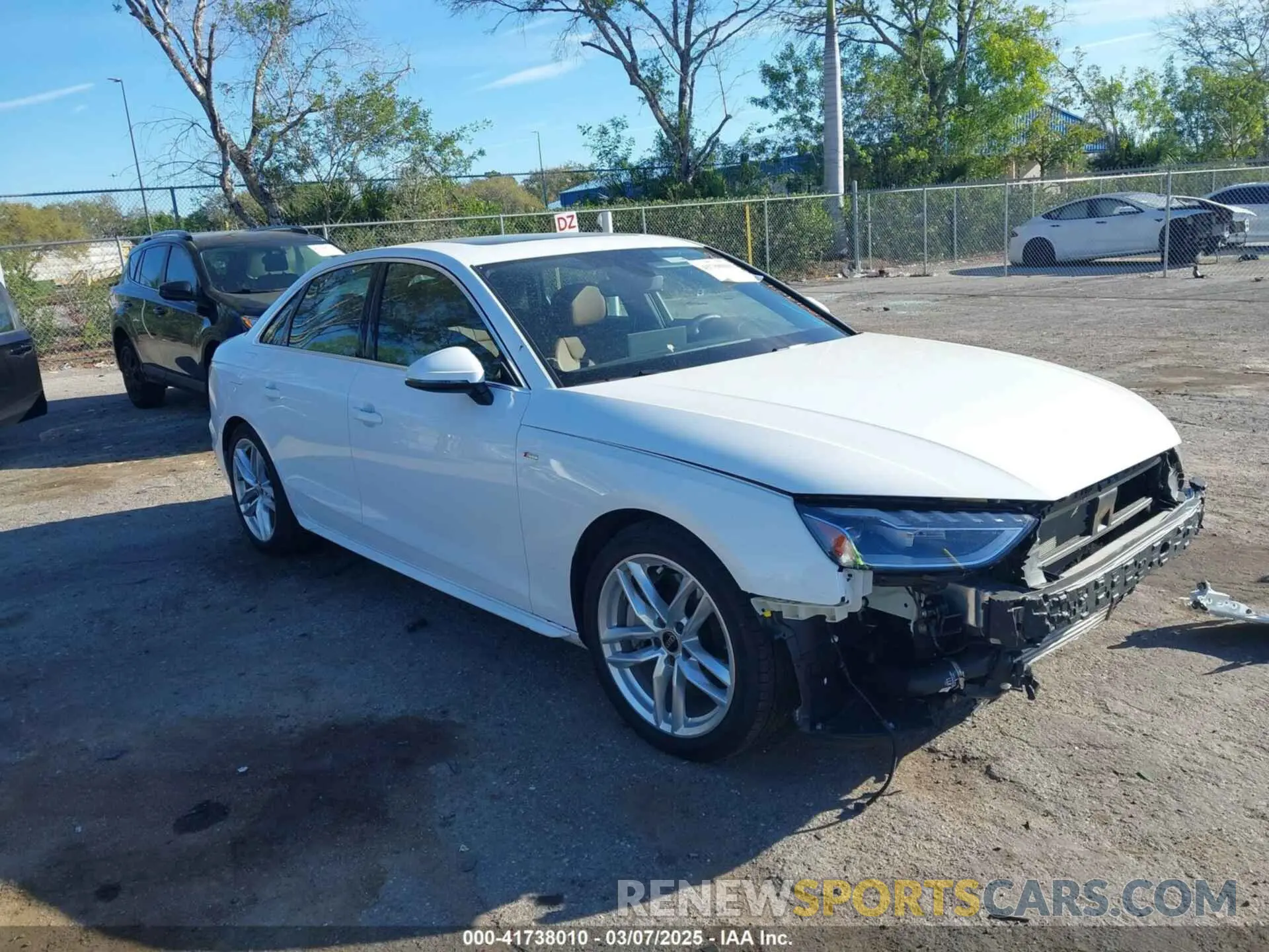 1 Фотография поврежденного автомобиля WAUDAAF49RN001904 AUDI A4 2024