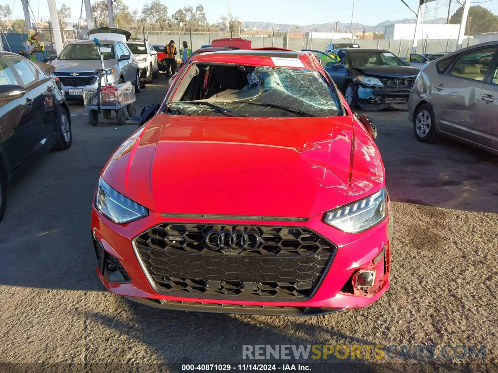 11 Photograph of a damaged car WAUEAAF40RN005277 AUDI A4 2024