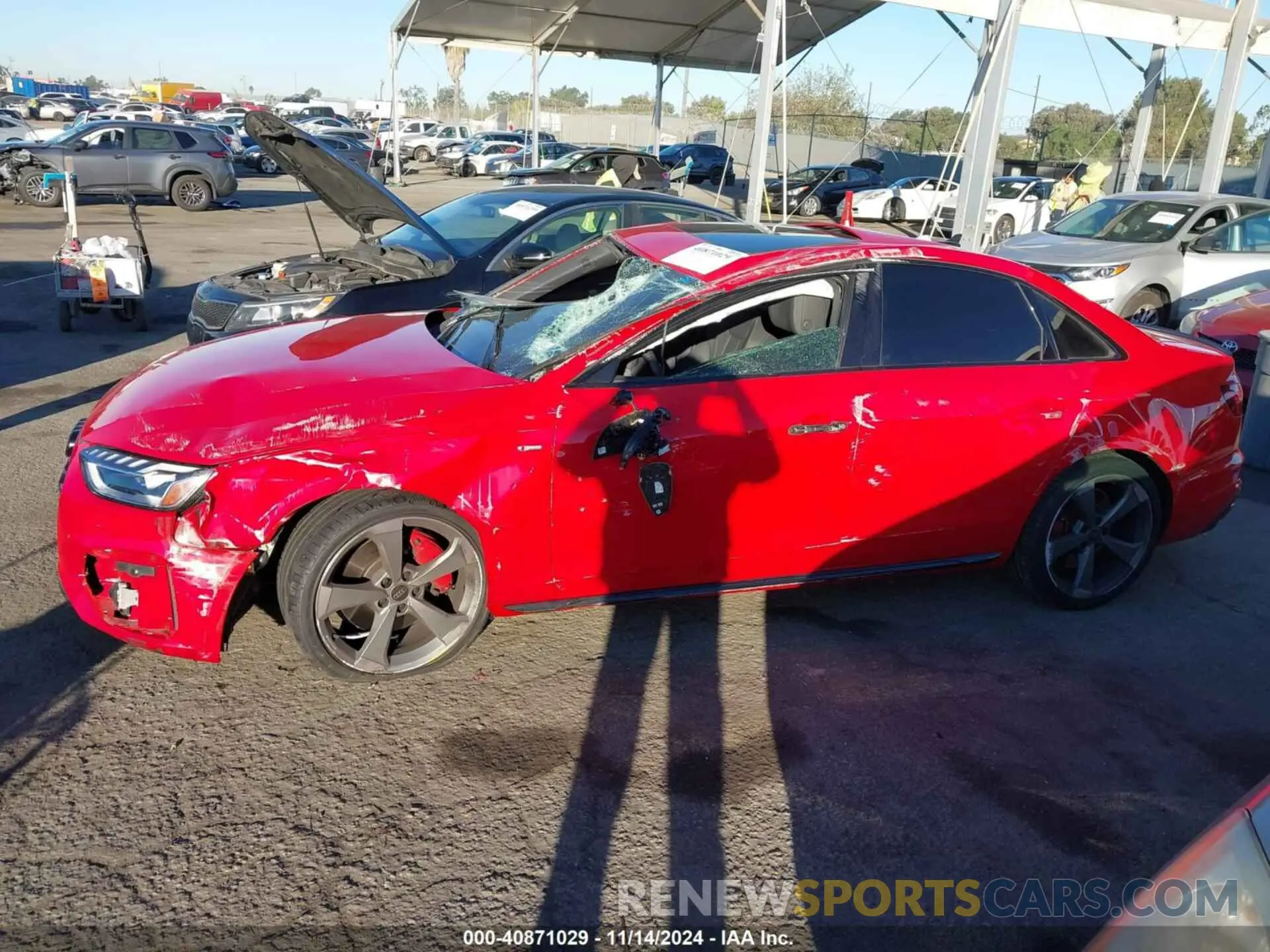 13 Photograph of a damaged car WAUEAAF40RN005277 AUDI A4 2024