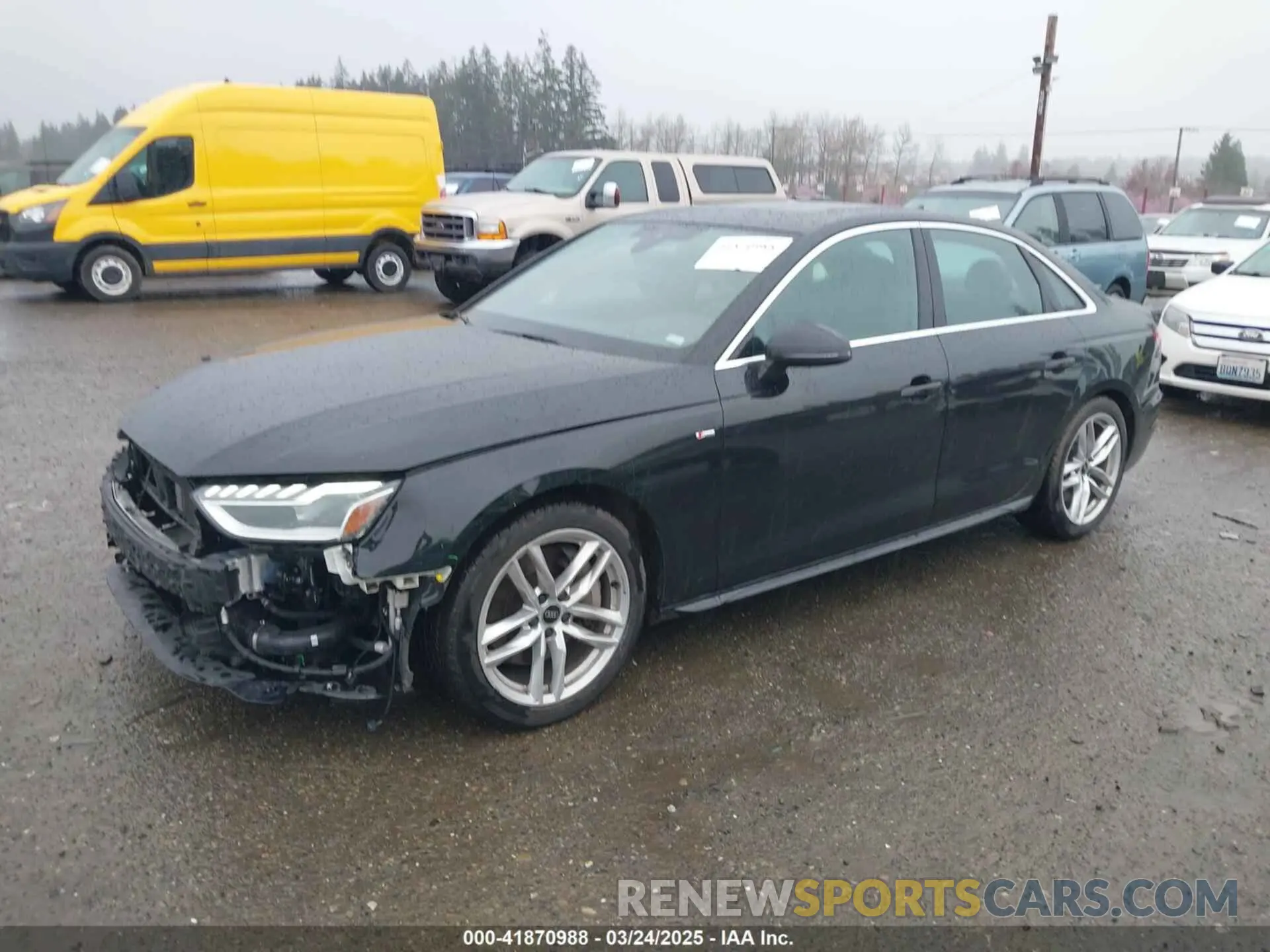 2 Photograph of a damaged car WAUEAAF43RA058319 AUDI A4 2024