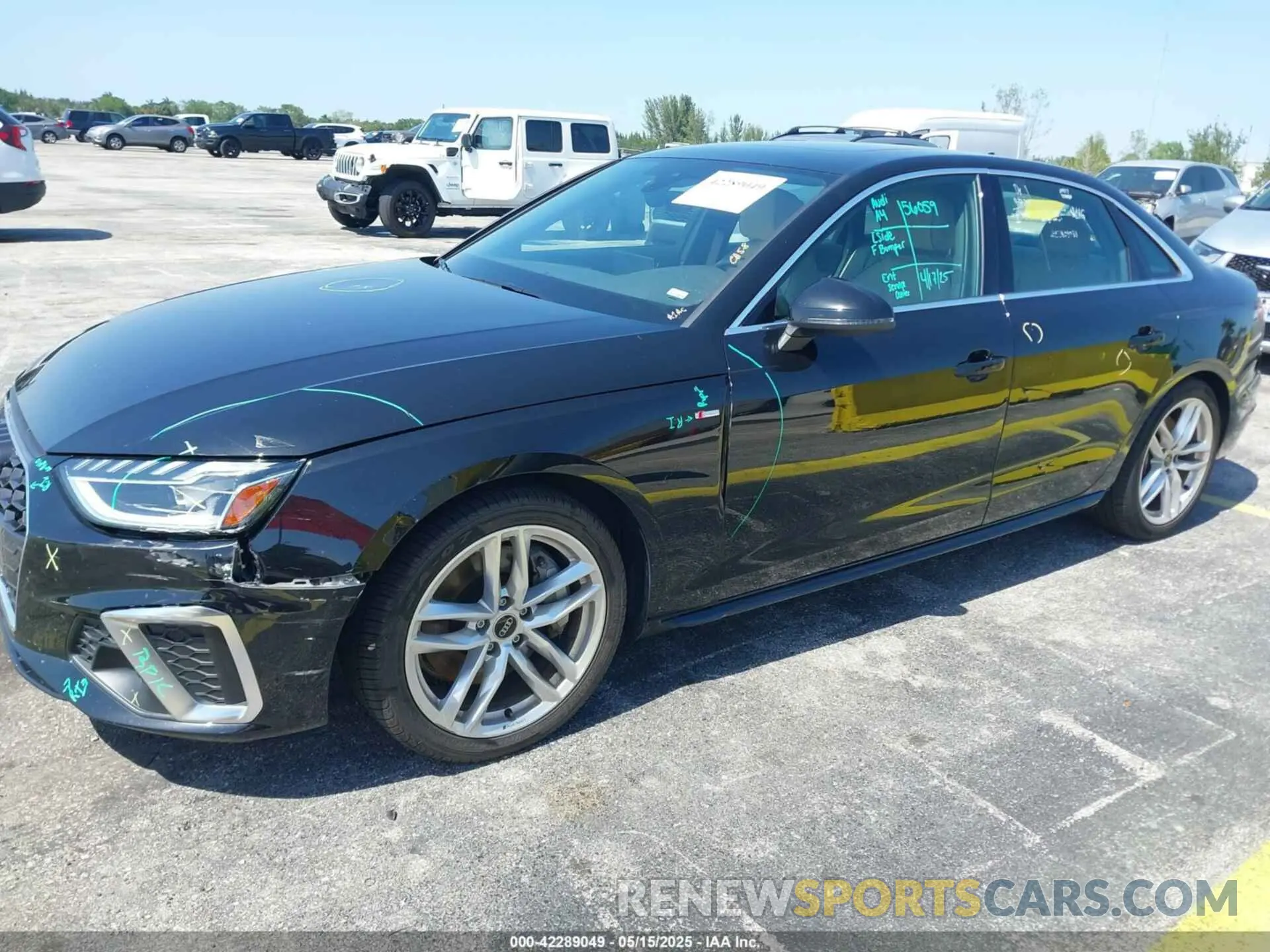6 Photograph of a damaged car WAUEAAF43RN005502 AUDI A4 2024
