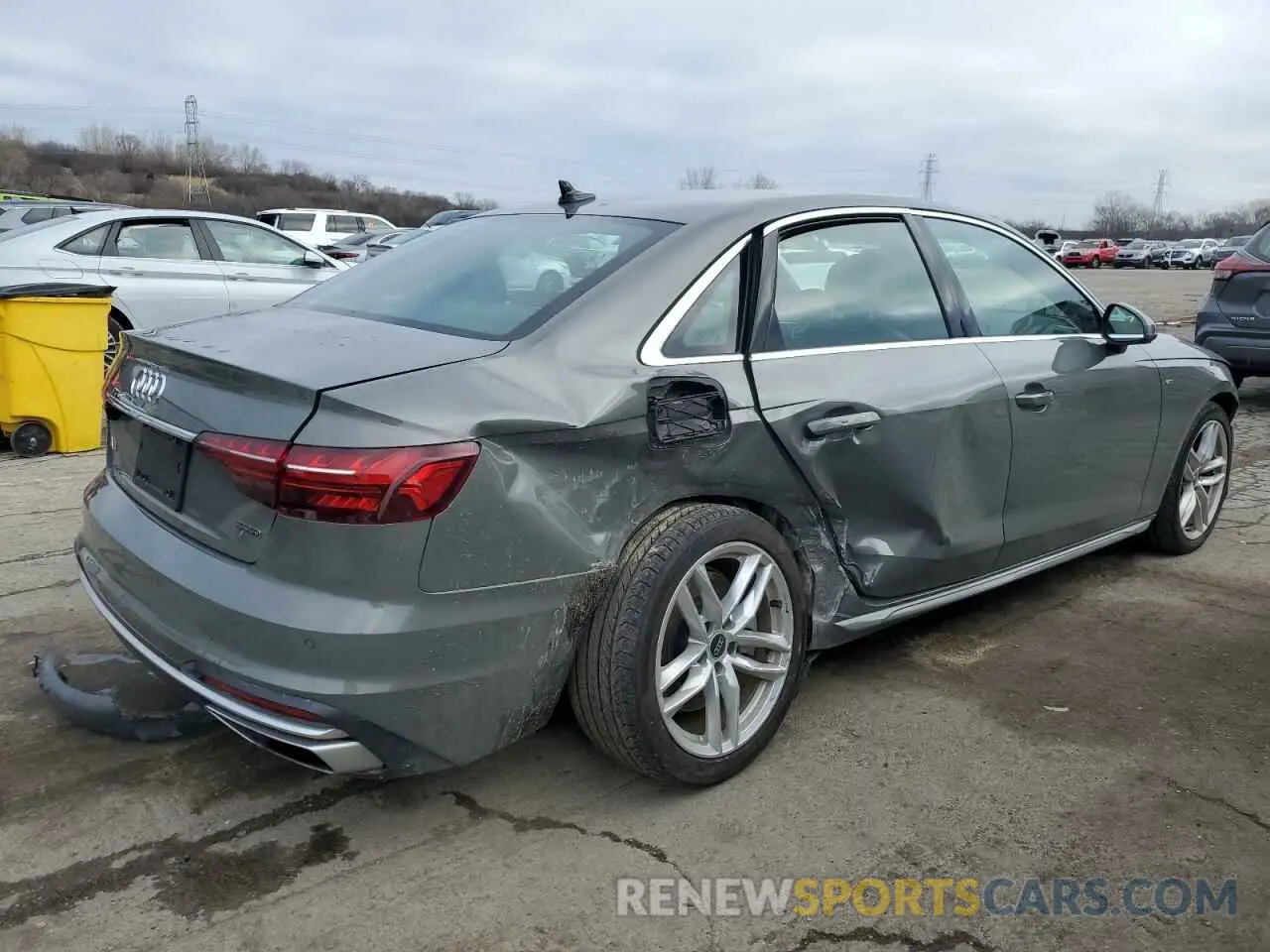 3 Photograph of a damaged car WAUEAAF43RN006634 AUDI A4 2024