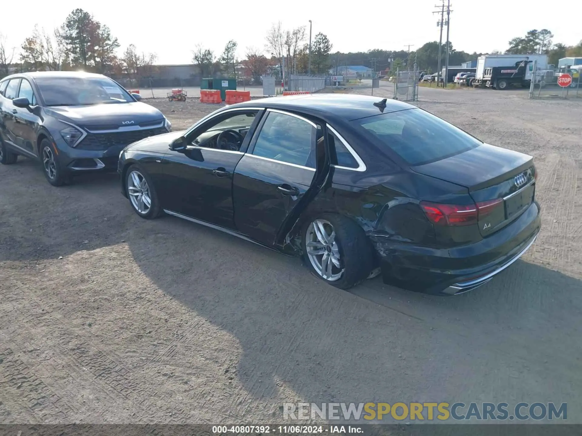 3 Photograph of a damaged car WAUEAAF48RN014065 AUDI A4 2024