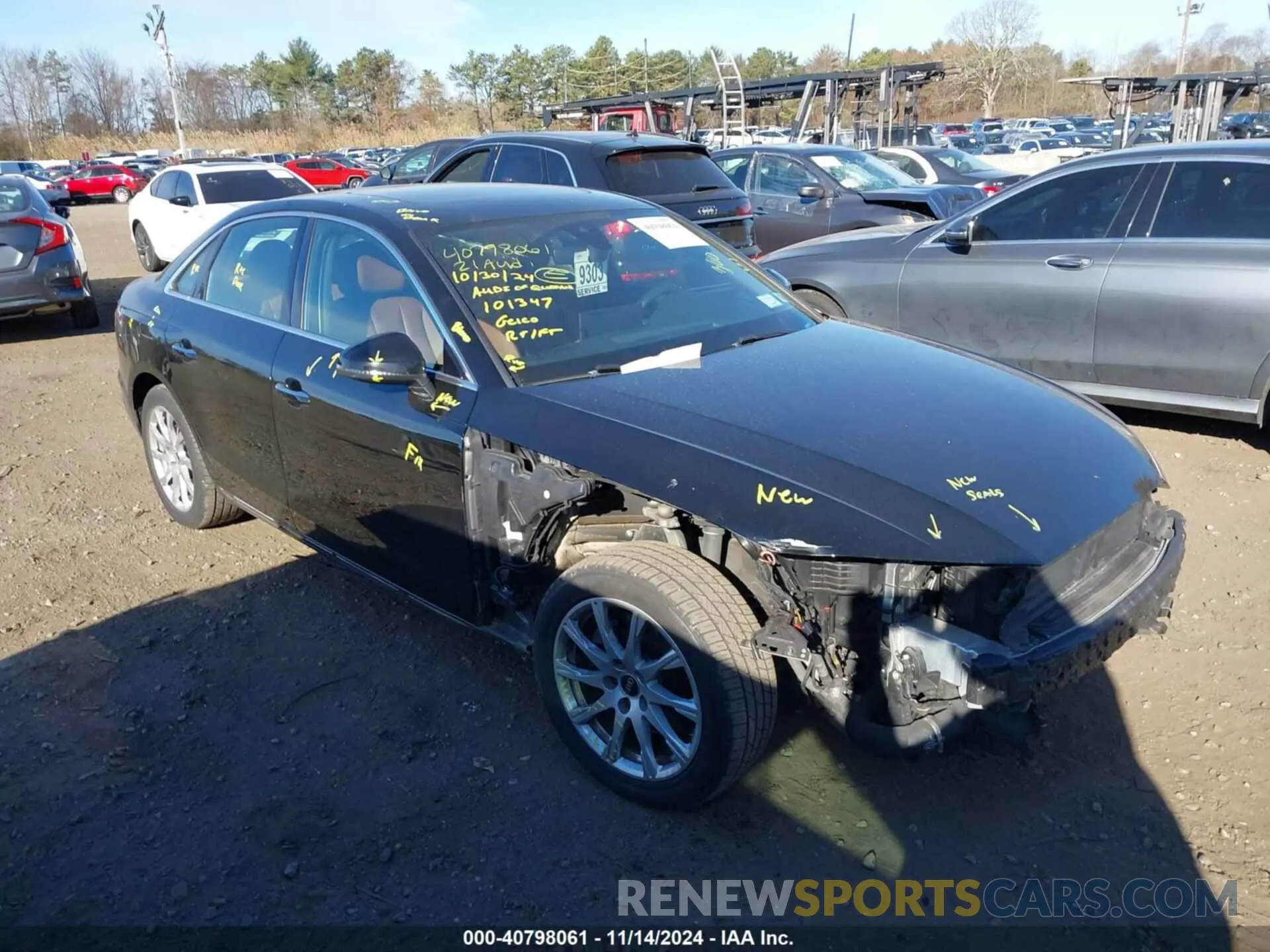 13 Photograph of a damaged car WAUABAF41MA043192 AUDI A4 SEDAN 2021
