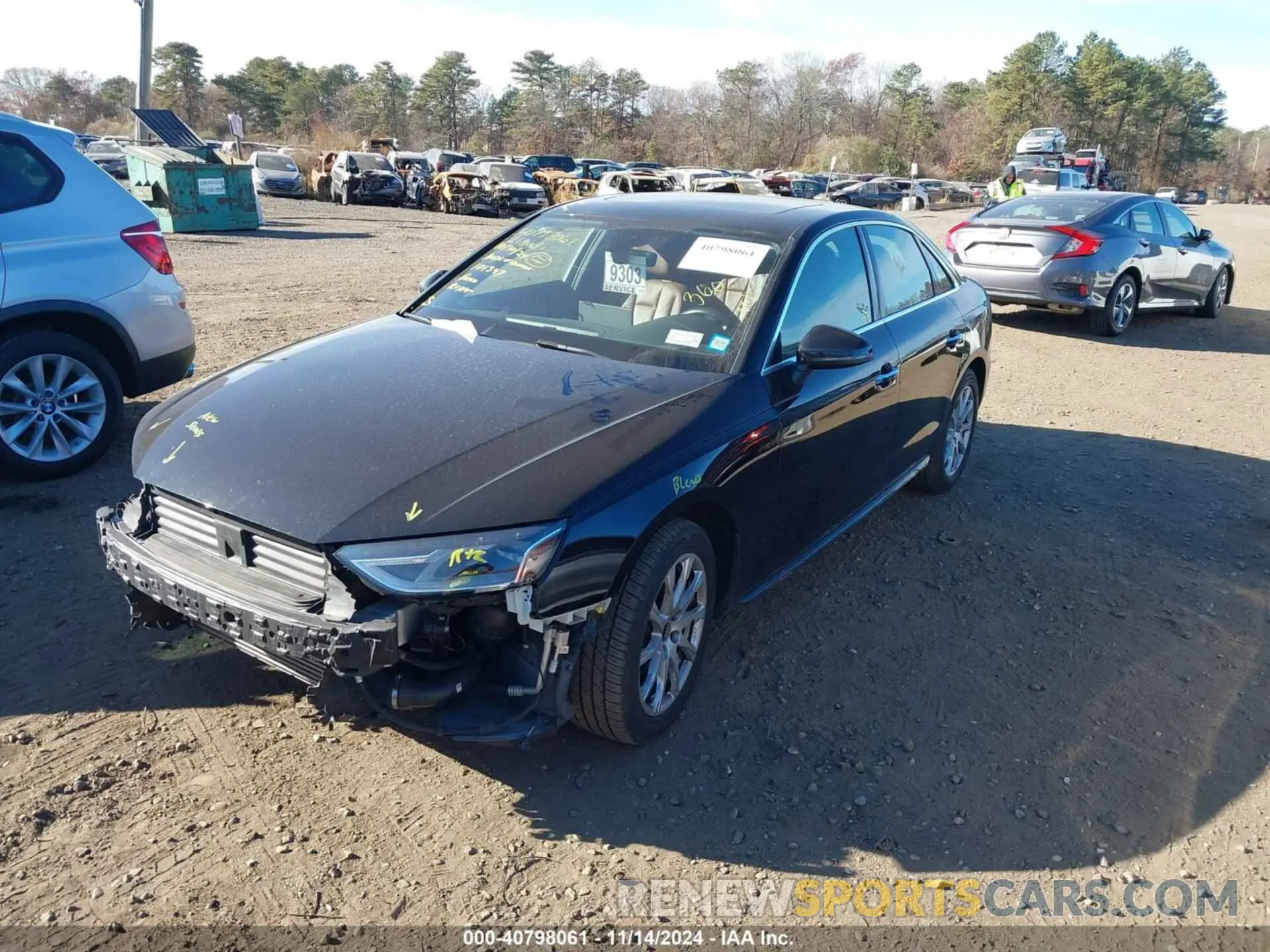 2 Photograph of a damaged car WAUABAF41MA043192 AUDI A4 SEDAN 2021