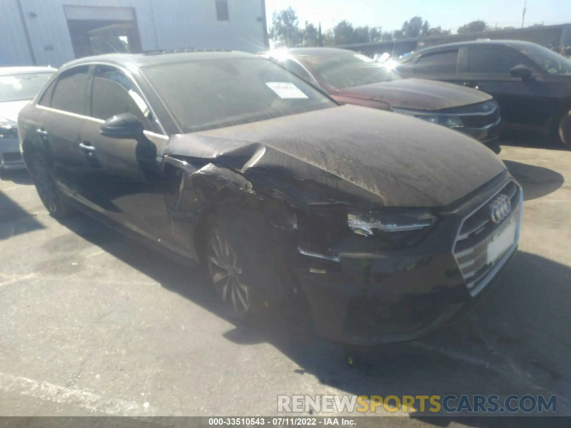 1 Фотография поврежденного автомобиля WAUABAF45MN011449 AUDI A4 SEDAN 2021