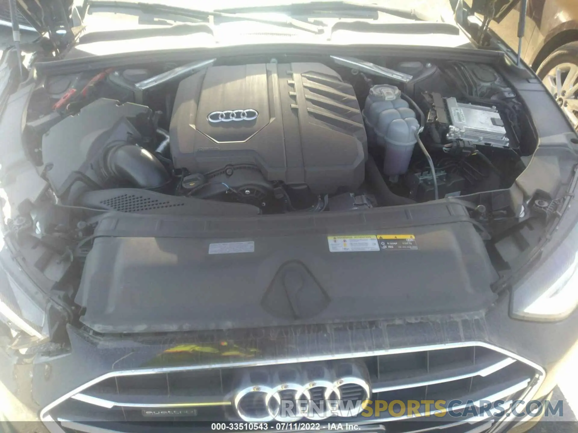 10 Фотография поврежденного автомобиля WAUABAF45MN011449 AUDI A4 SEDAN 2021