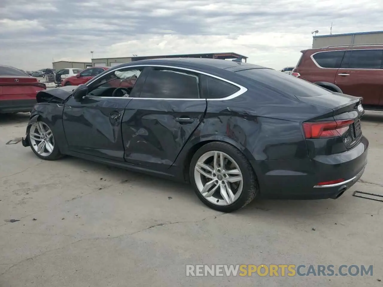 2 Photograph of a damaged car WAUANCF51KA057568 AUDI A5 2019