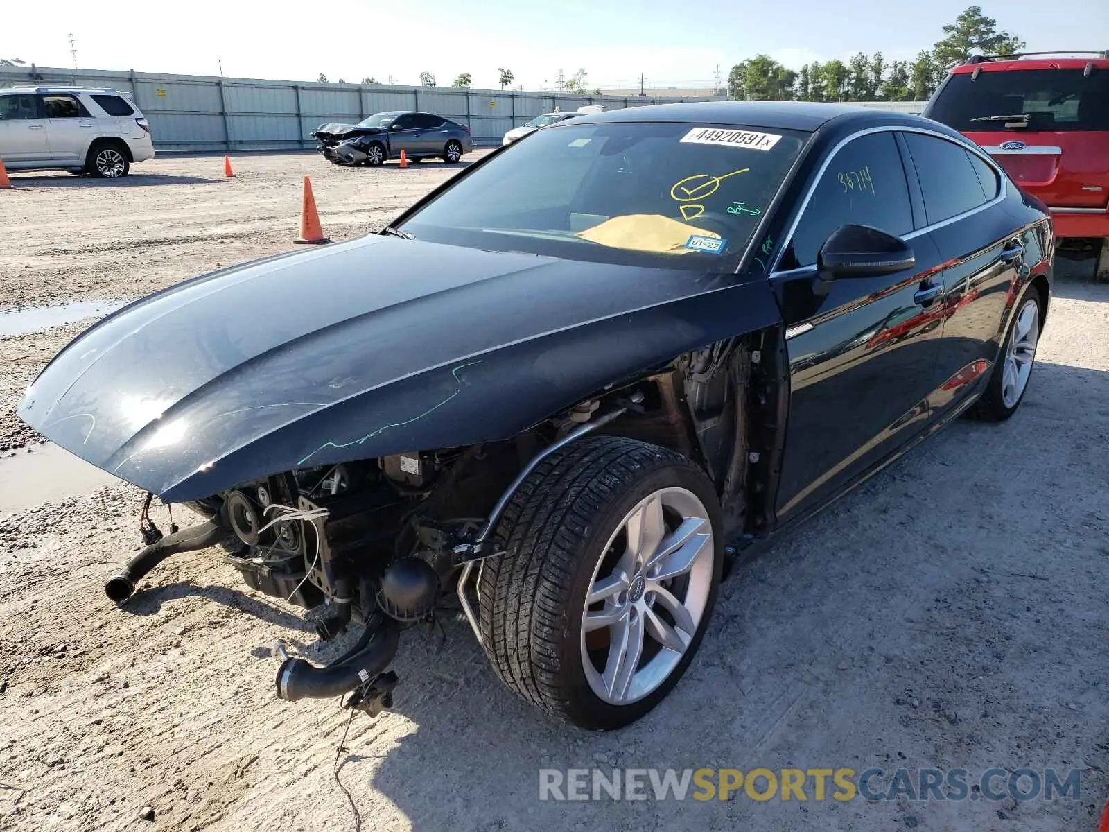 2 Photograph of a damaged car WAUANCF53KA055837 AUDI A5 2019