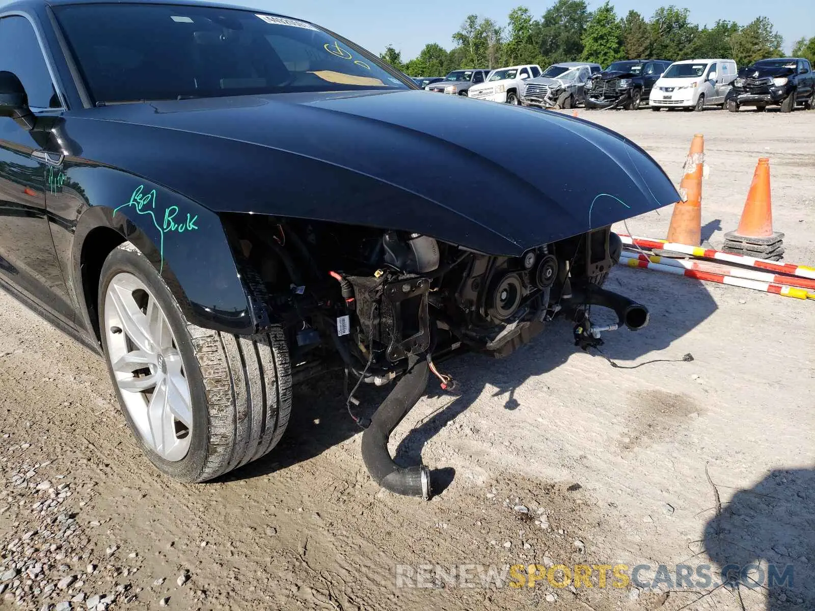 7 Photograph of a damaged car WAUANCF53KA055837 AUDI A5 2019