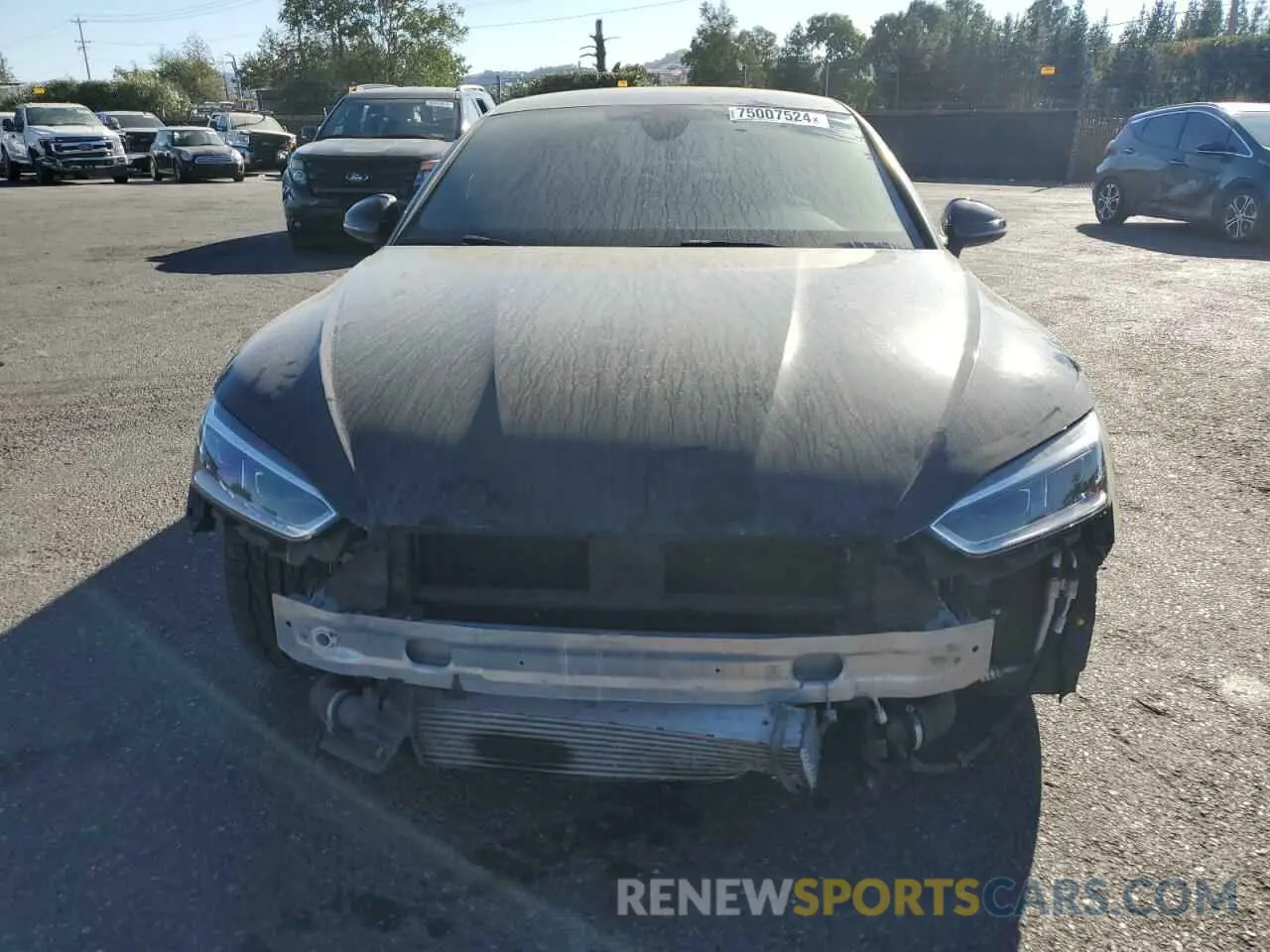 5 Photograph of a damaged car WAUANCF55KA058237 AUDI A5 2019