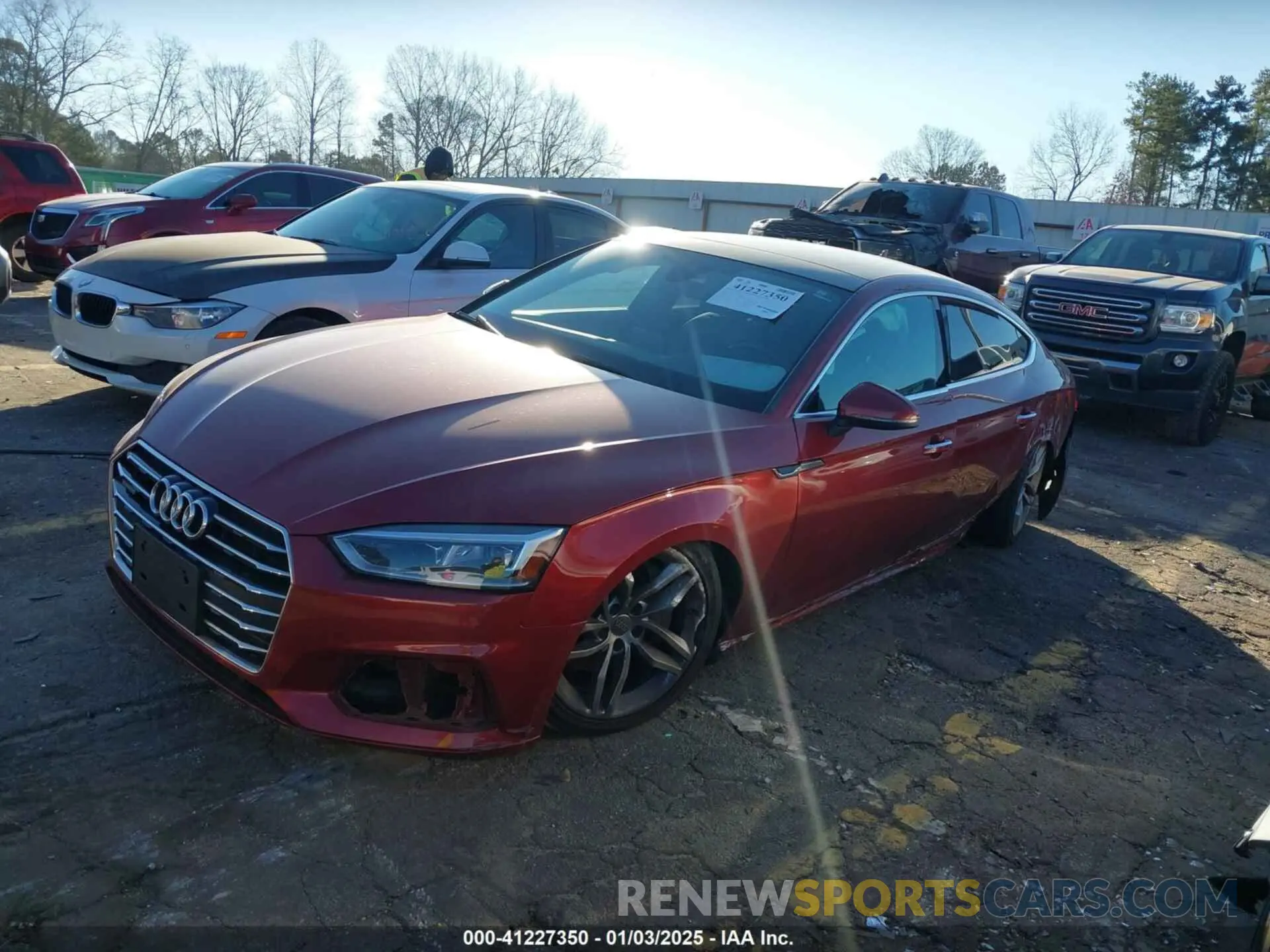 2 Photograph of a damaged car WAUANCF57KA054688 AUDI A5 2019