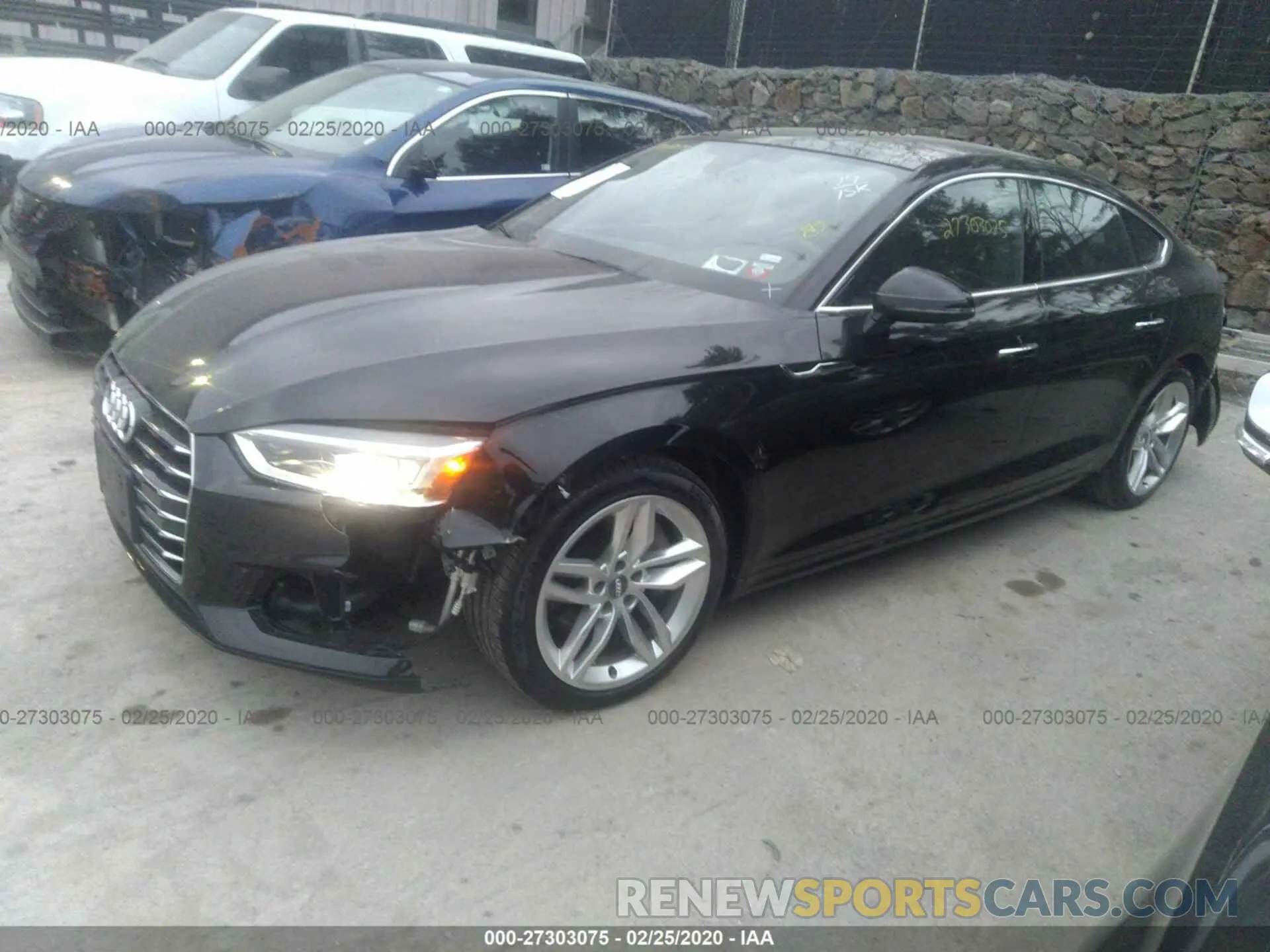 2 Photograph of a damaged car WAUANCF57KA057977 AUDI A5 2019