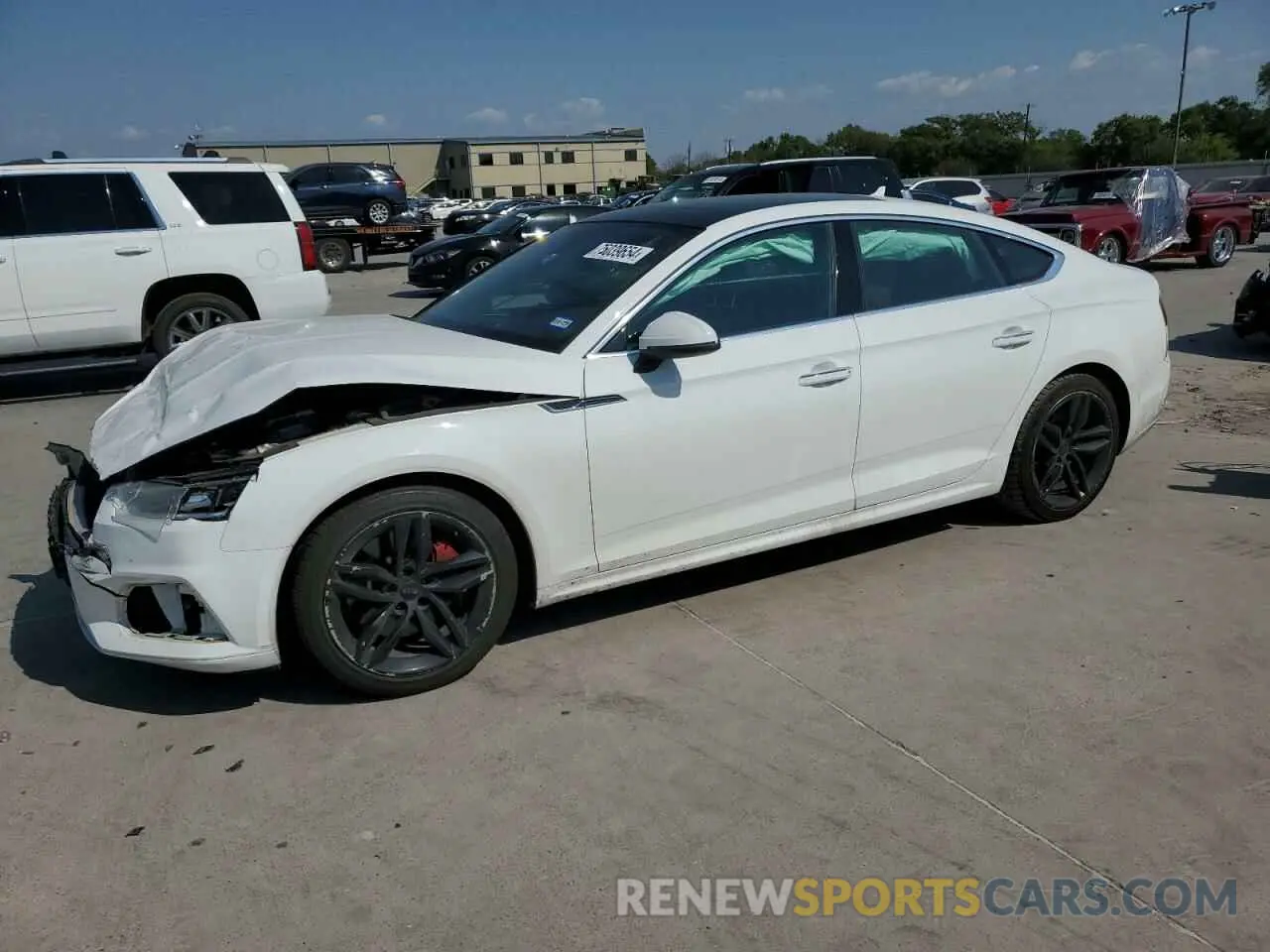 1 Photograph of a damaged car WAUANCF59KA059584 AUDI A5 2019