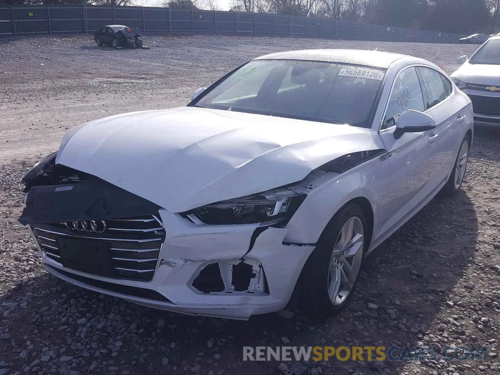 2 Photograph of a damaged car WAUANCF59KA085697 AUDI A5 2019