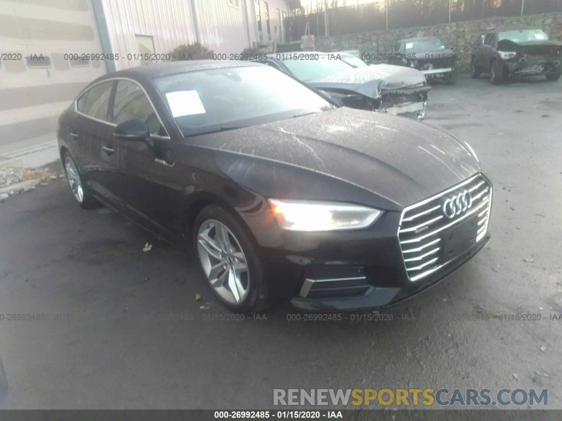 1 Photograph of a damaged car WAUANCF5XKA055754 AUDI A5 2019