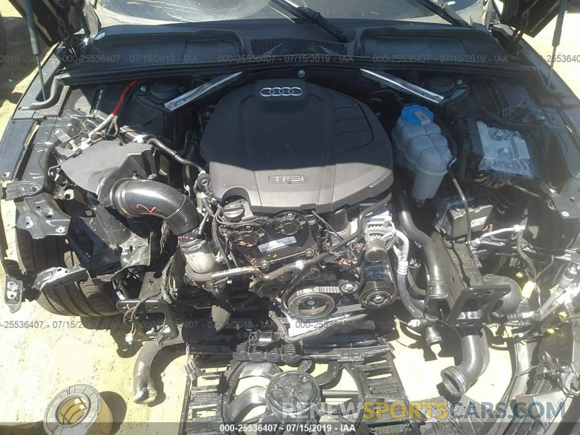 10 Photograph of a damaged car WAUBNCF53KA014998 AUDI A5 2019