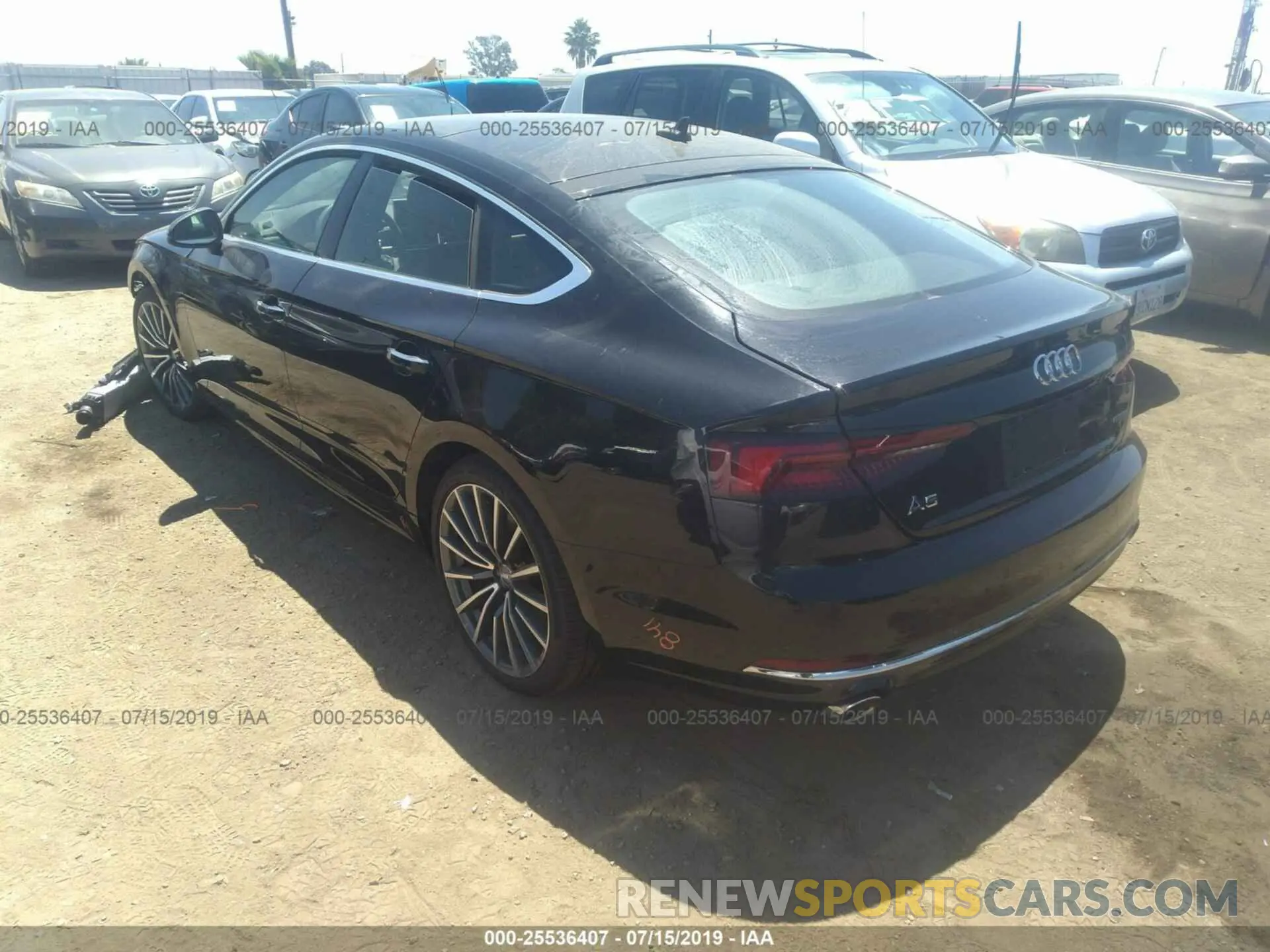 3 Photograph of a damaged car WAUBNCF53KA014998 AUDI A5 2019