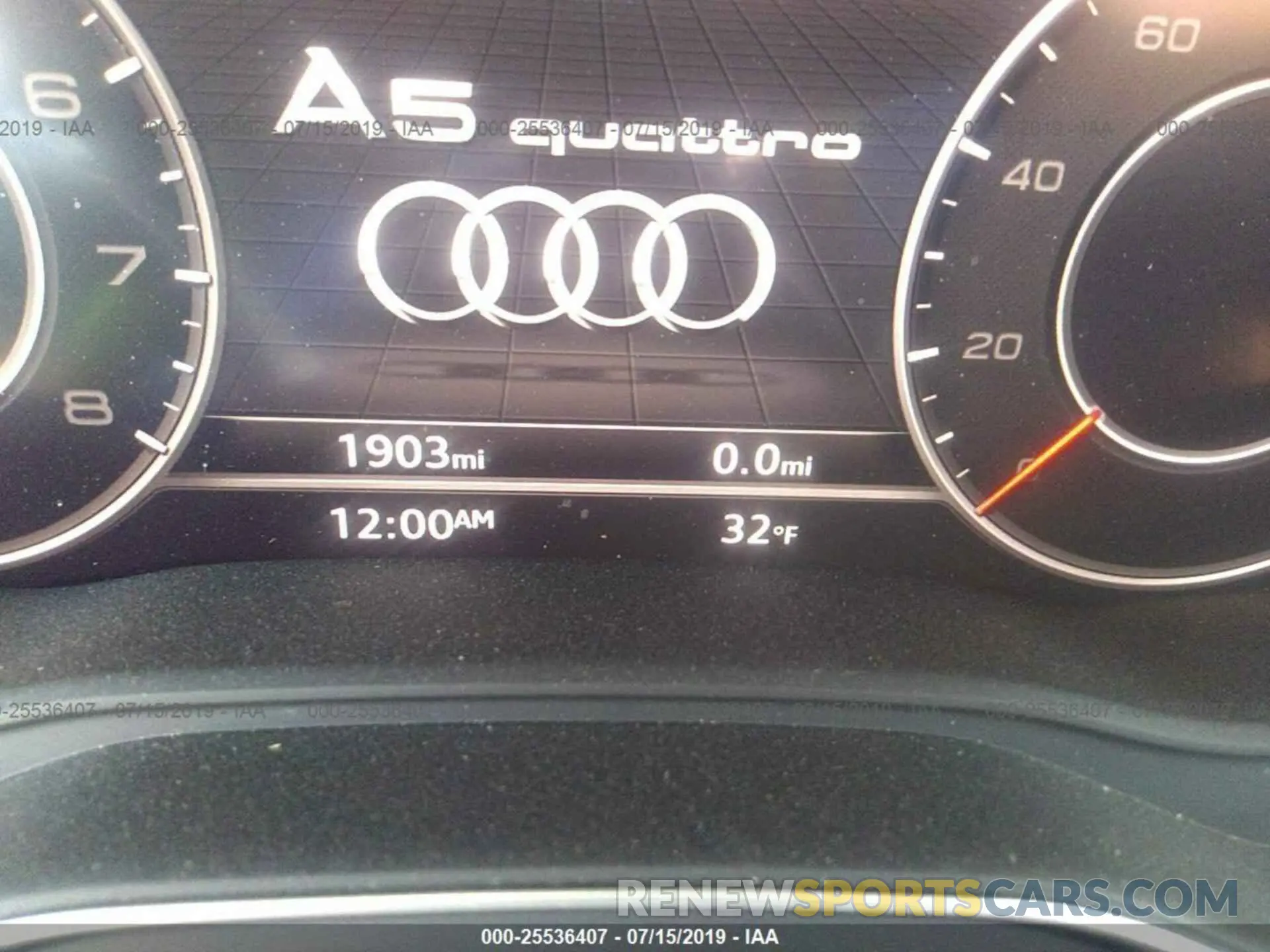 7 Photograph of a damaged car WAUBNCF53KA014998 AUDI A5 2019