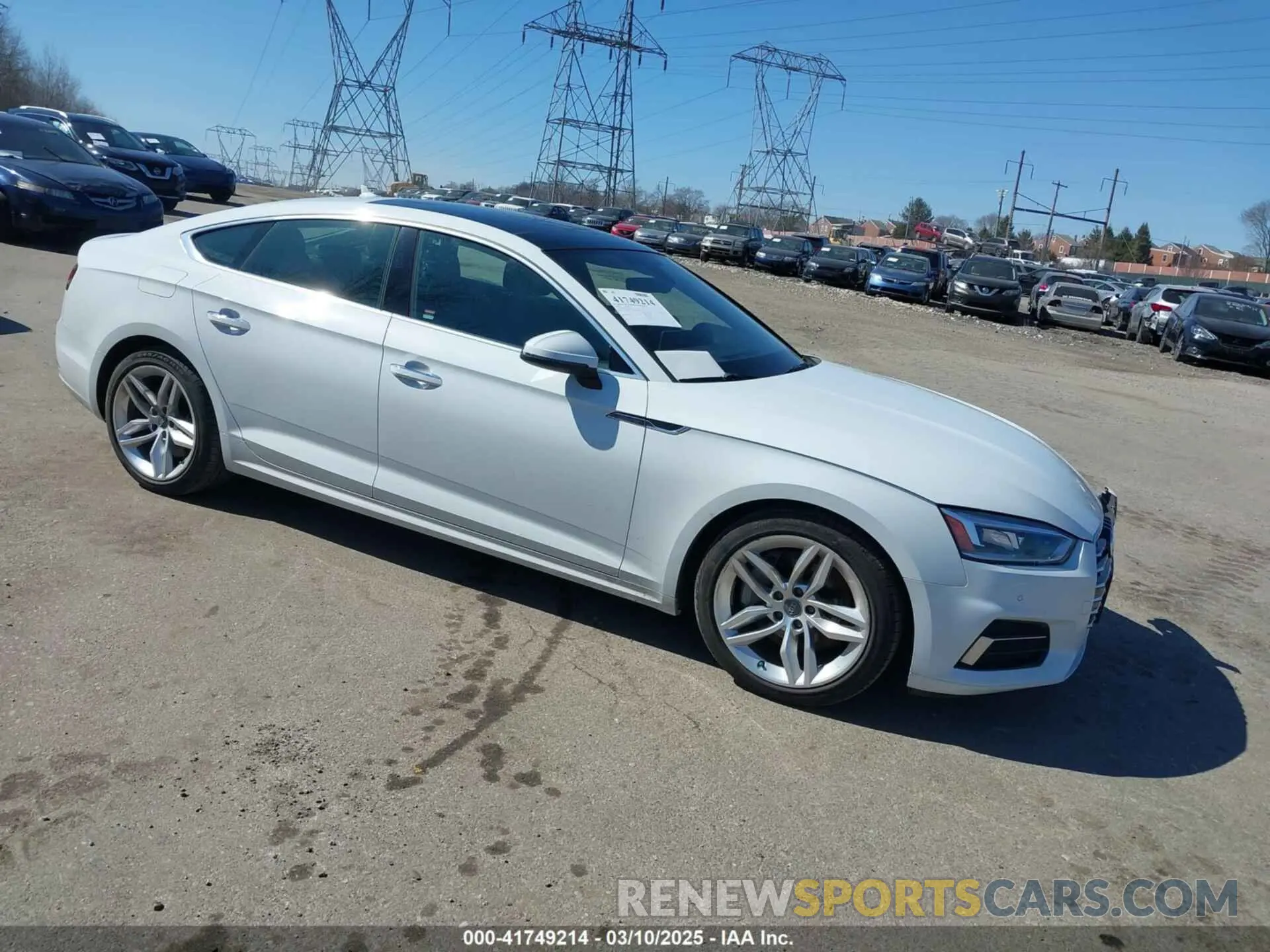 1 Photograph of a damaged car WAUBNCF53KA023202 AUDI A5 2019